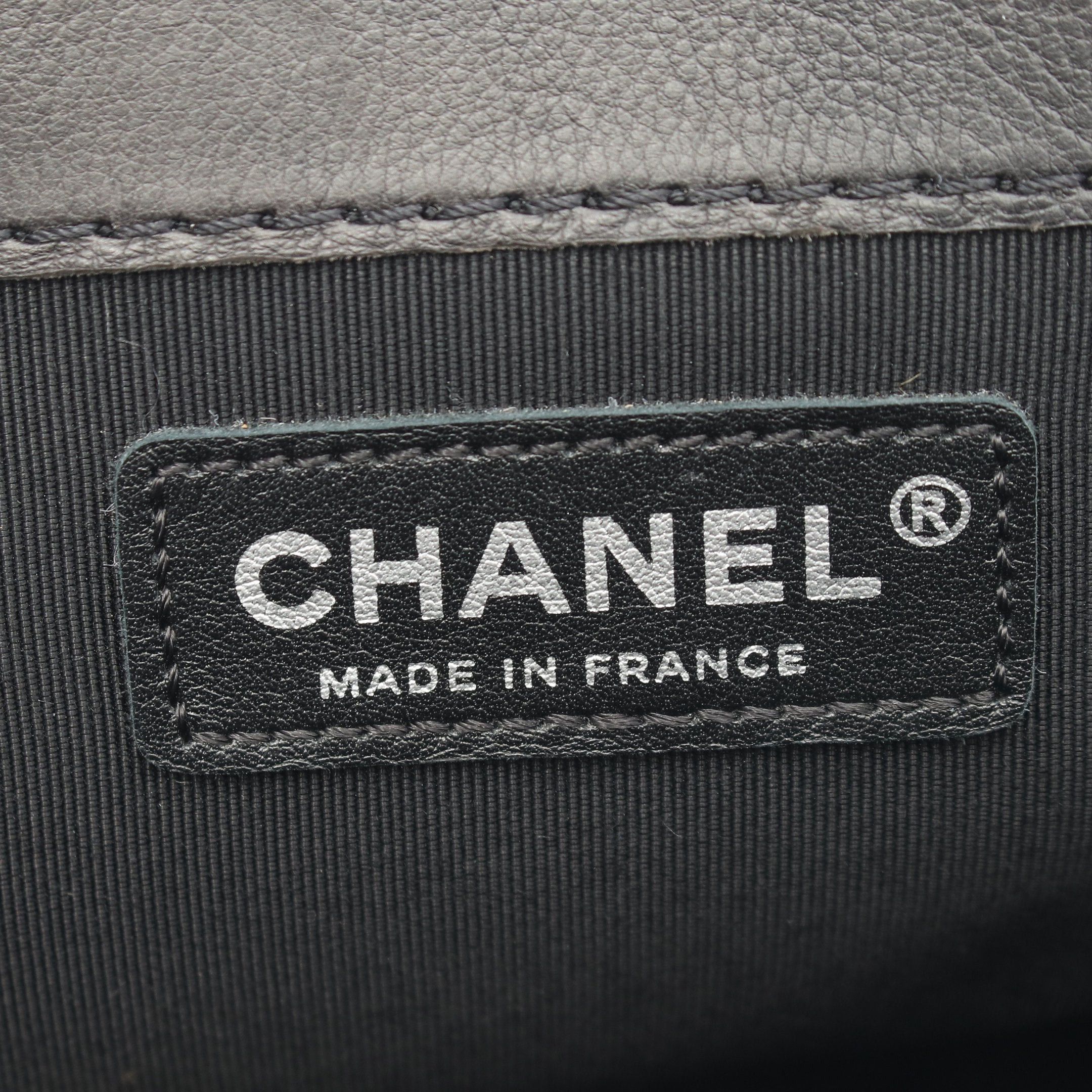 Chanel Chanel Boy Chanel Double Chain Shoulder Bag Leather Black Antique Silver Hardware Size ONE SIZE - 4 Thumbnail