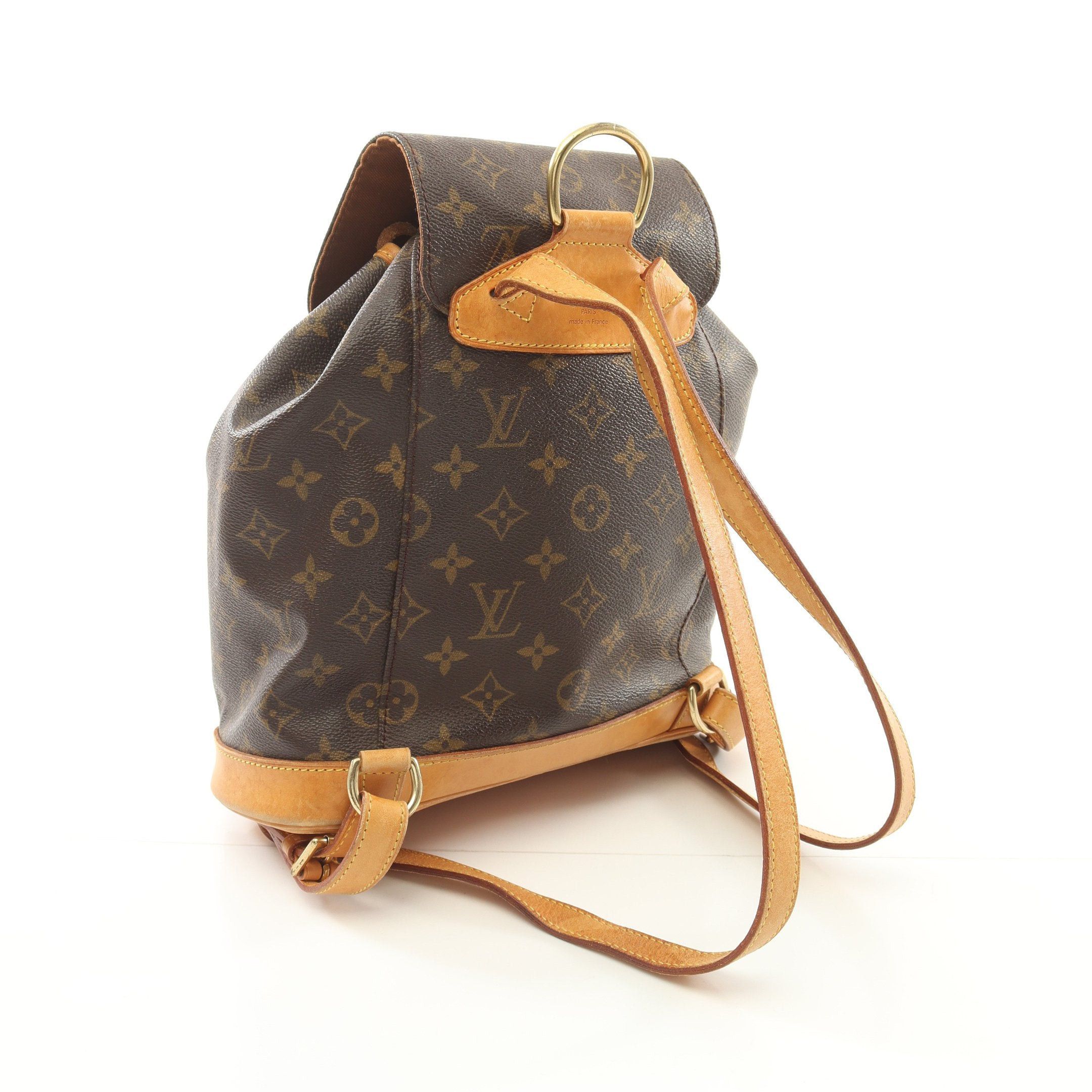 Louis Vuitton Louis Vuitton Montsouris Mm Monogram Backpack Rucksack Leather Brown Size ONE SIZE - 2 Thumbnail