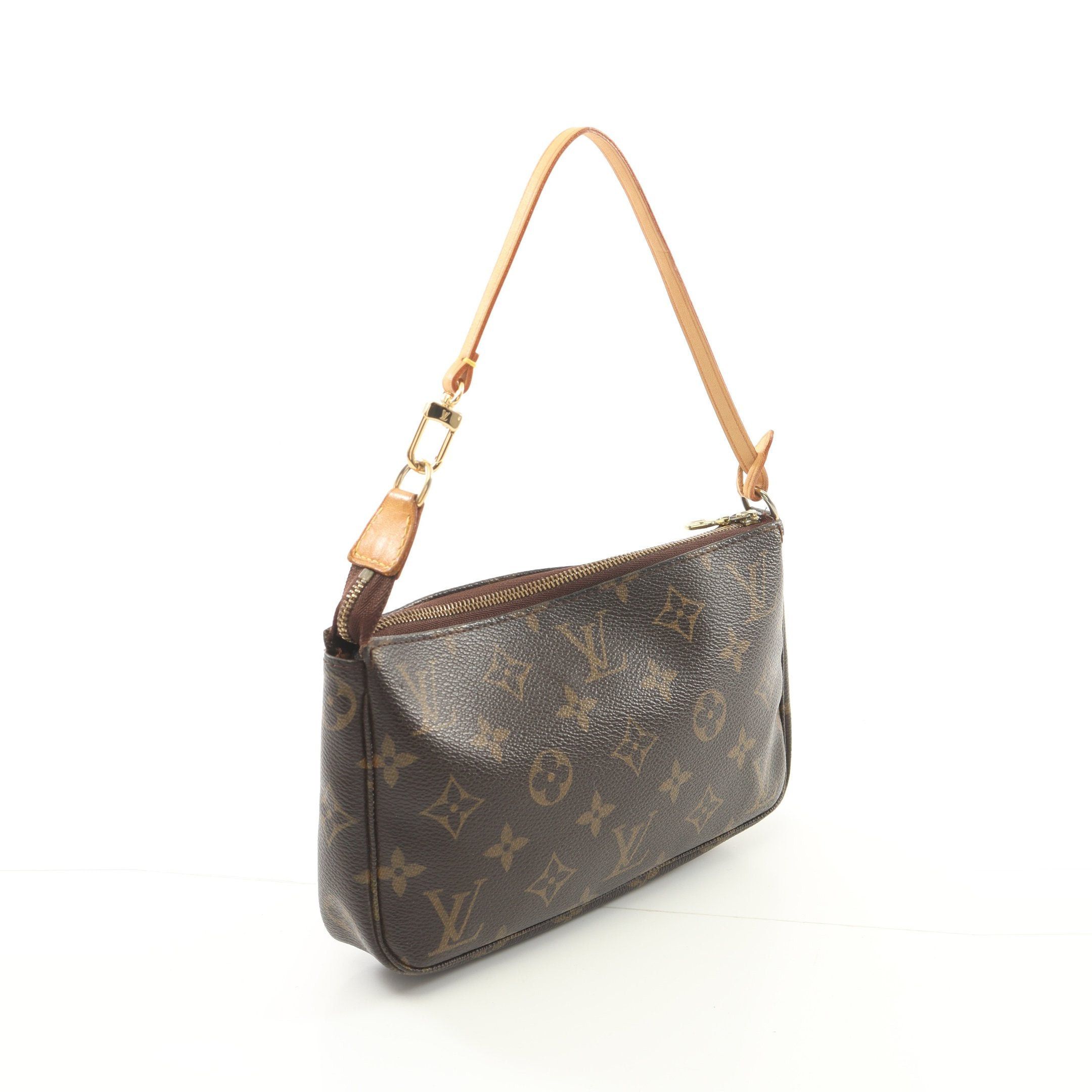 Louis Vuitton Louis Vuitton Pochette Accessoires Monogram Handbag Leather Brown Size ONE SIZE - 2 Thumbnail
