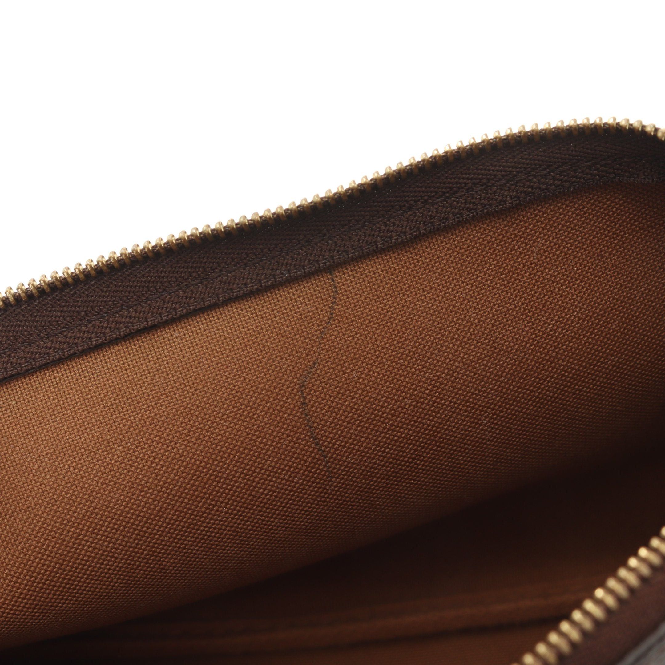 Louis Vuitton Louis Vuitton Pochette Accessoires Monogram Handbag Leather Brown Size ONE SIZE - 10 Thumbnail