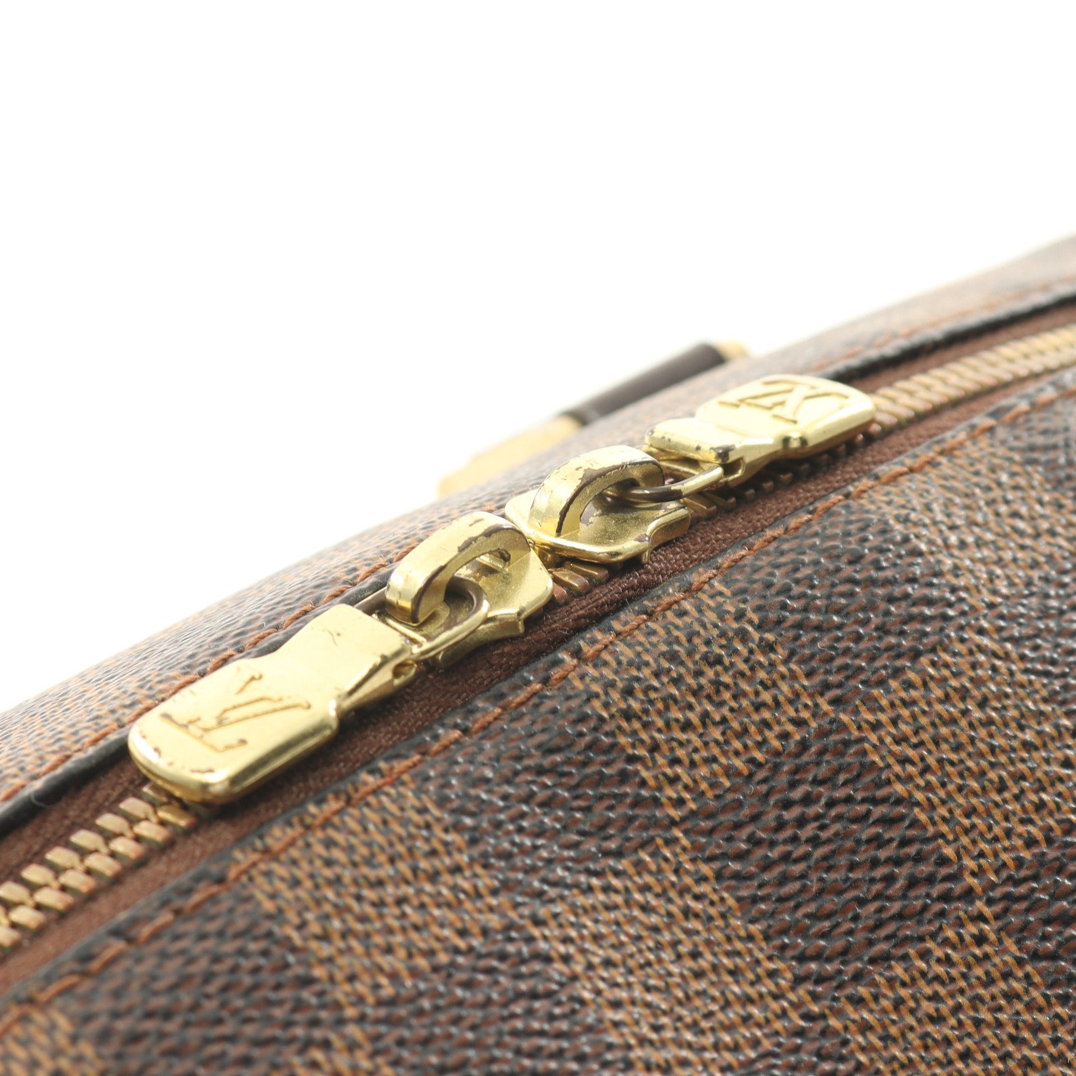 Louis Vuitton Louis Vuitton Rivera Mm Damier Ebene Handbag Leather Brown Size ONE SIZE - 10 Thumbnail