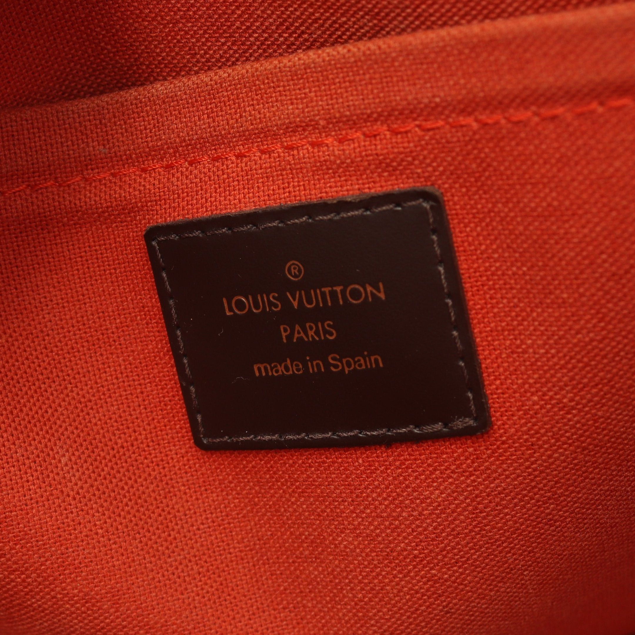 Louis Vuitton Louis Vuitton Rivera Mm Damier Ebene Handbag Leather Brown Size ONE SIZE - 4 Thumbnail