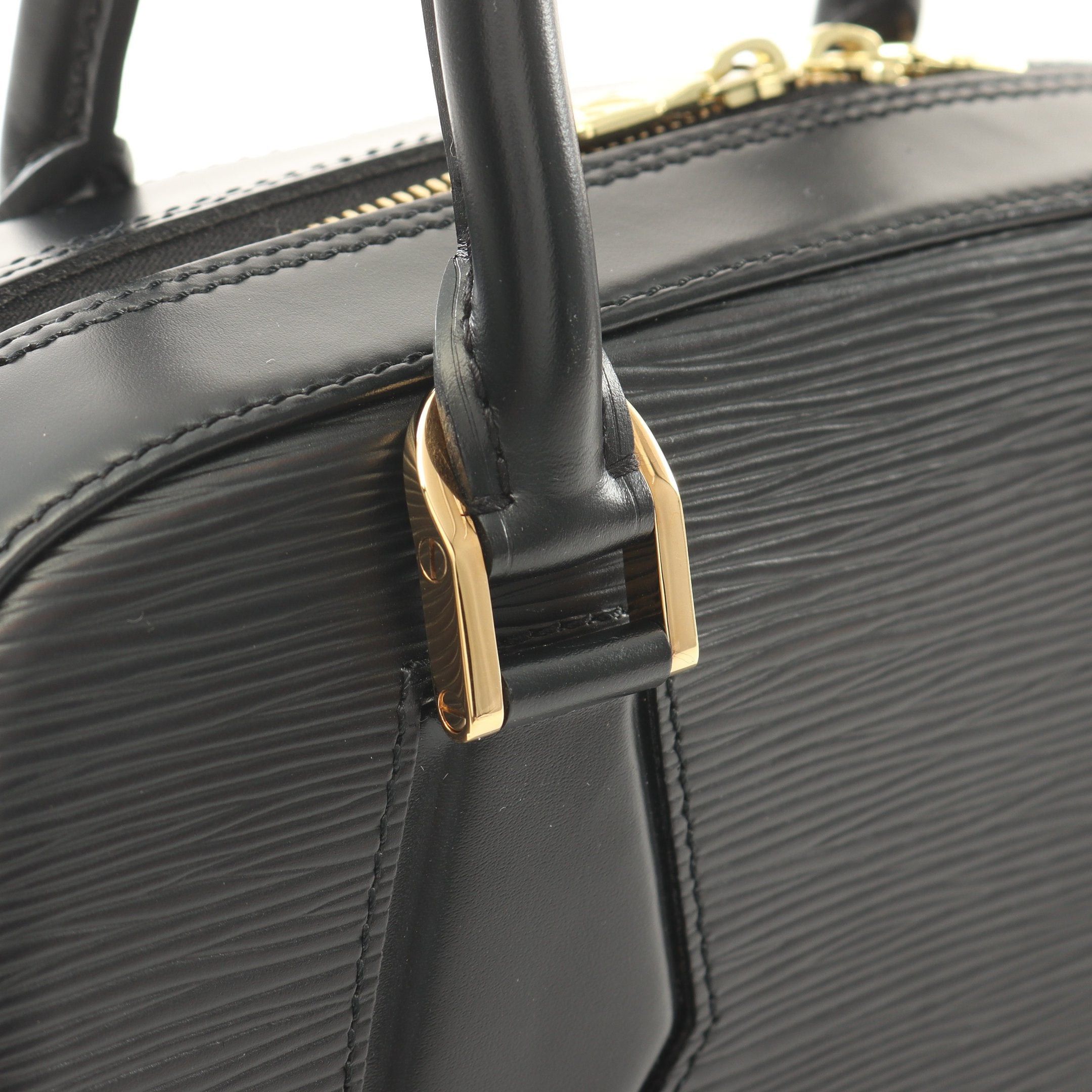 Louis Vuitton Louis Vuitton Sablon Epi Noir Handbag Leather Black Size ONE SIZE - 8 Thumbnail