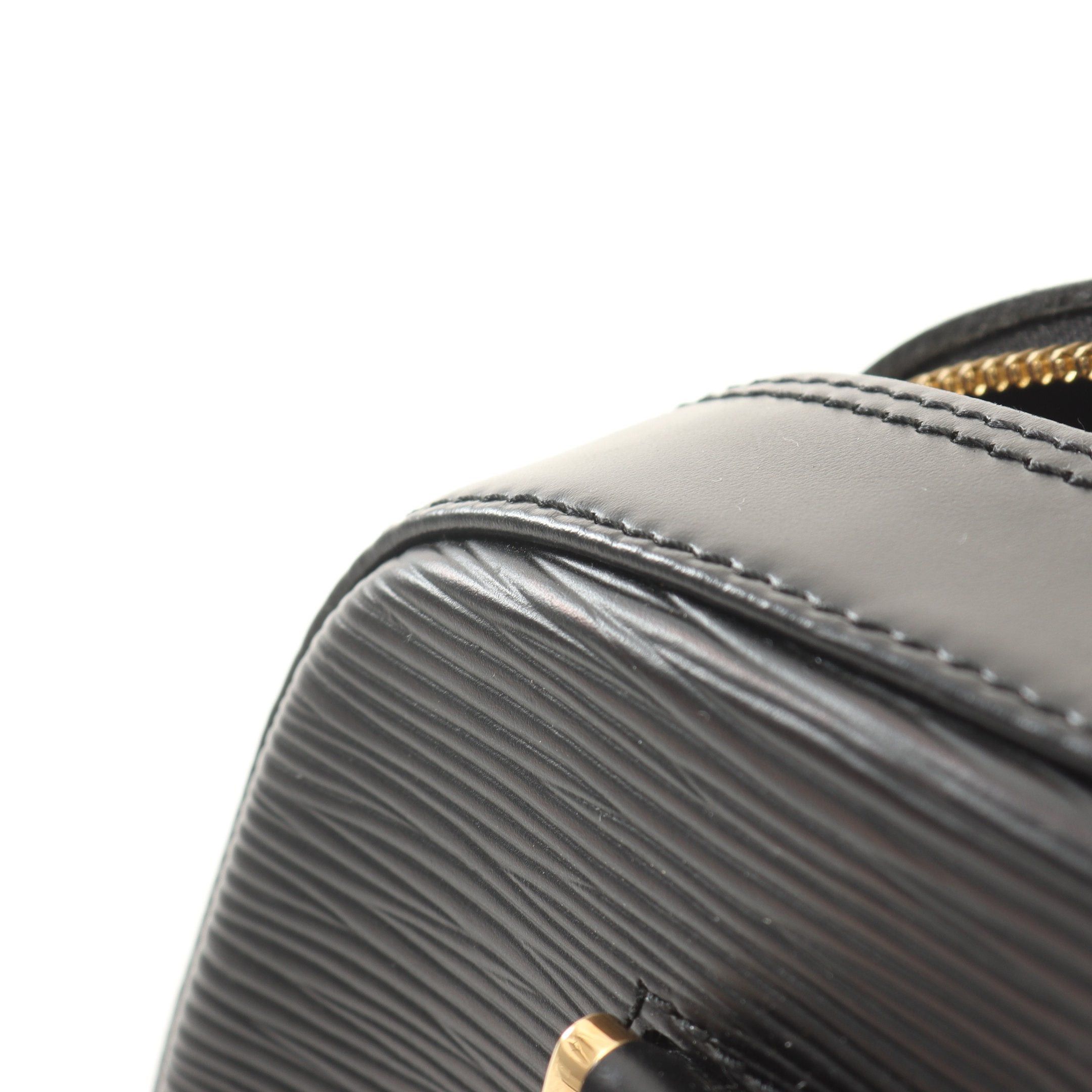 Louis Vuitton Louis Vuitton Sablon Epi Noir Handbag Leather Black Size ONE SIZE - 10 Thumbnail
