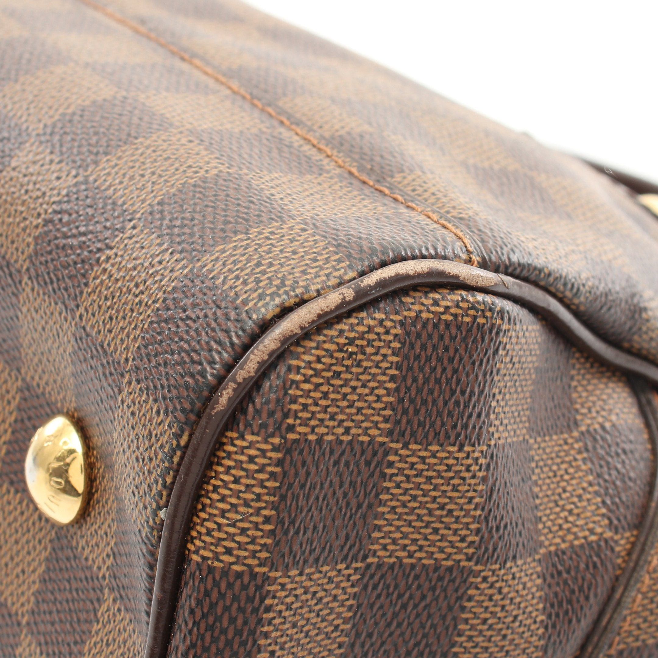 Louis Vuitton Louis Vuitton Duomo Damier Ebene Handbag Leather Brown Size ONE SIZE - 8 Thumbnail