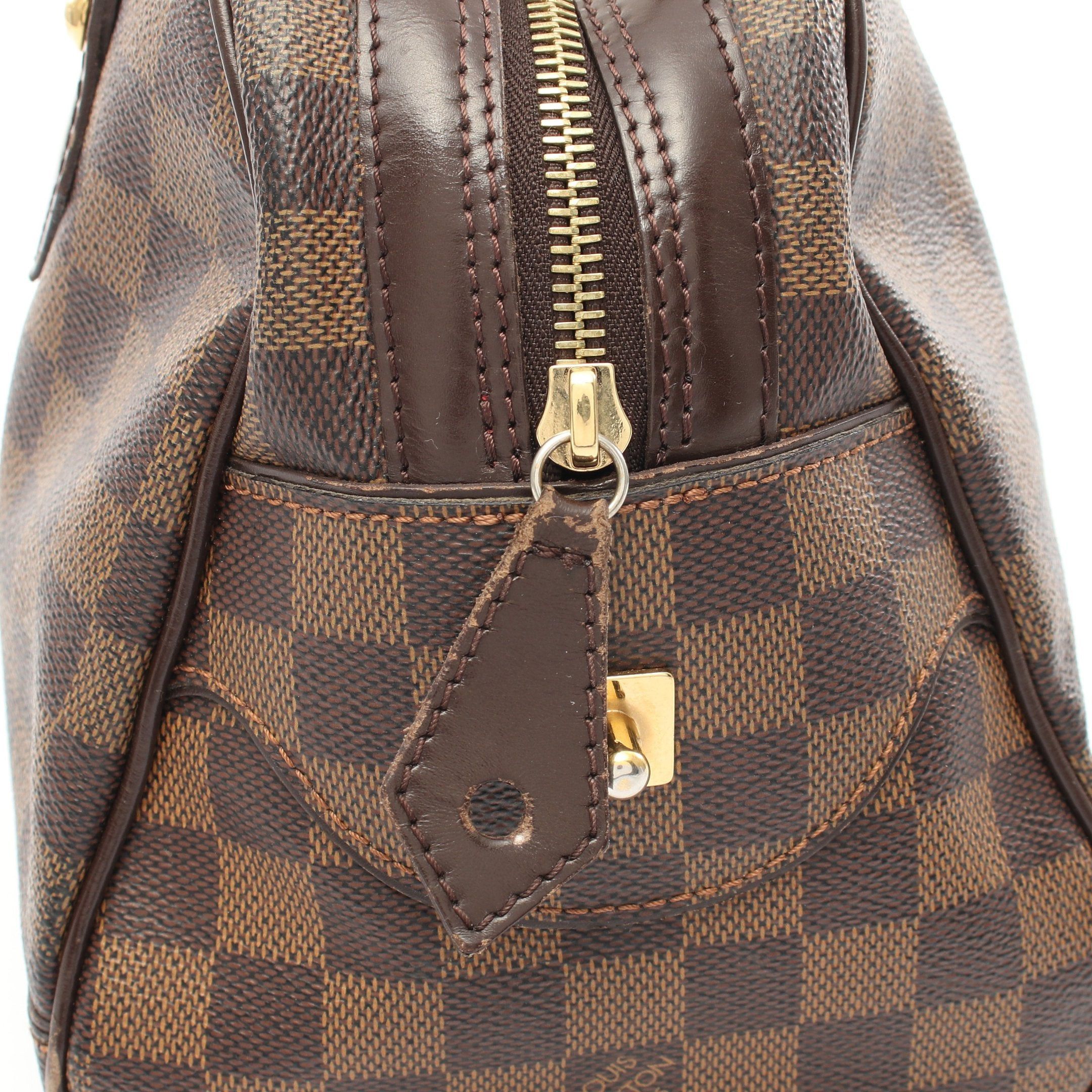 Louis Vuitton Louis Vuitton Duomo Damier Ebene Handbag Leather Brown Size ONE SIZE - 6 Thumbnail