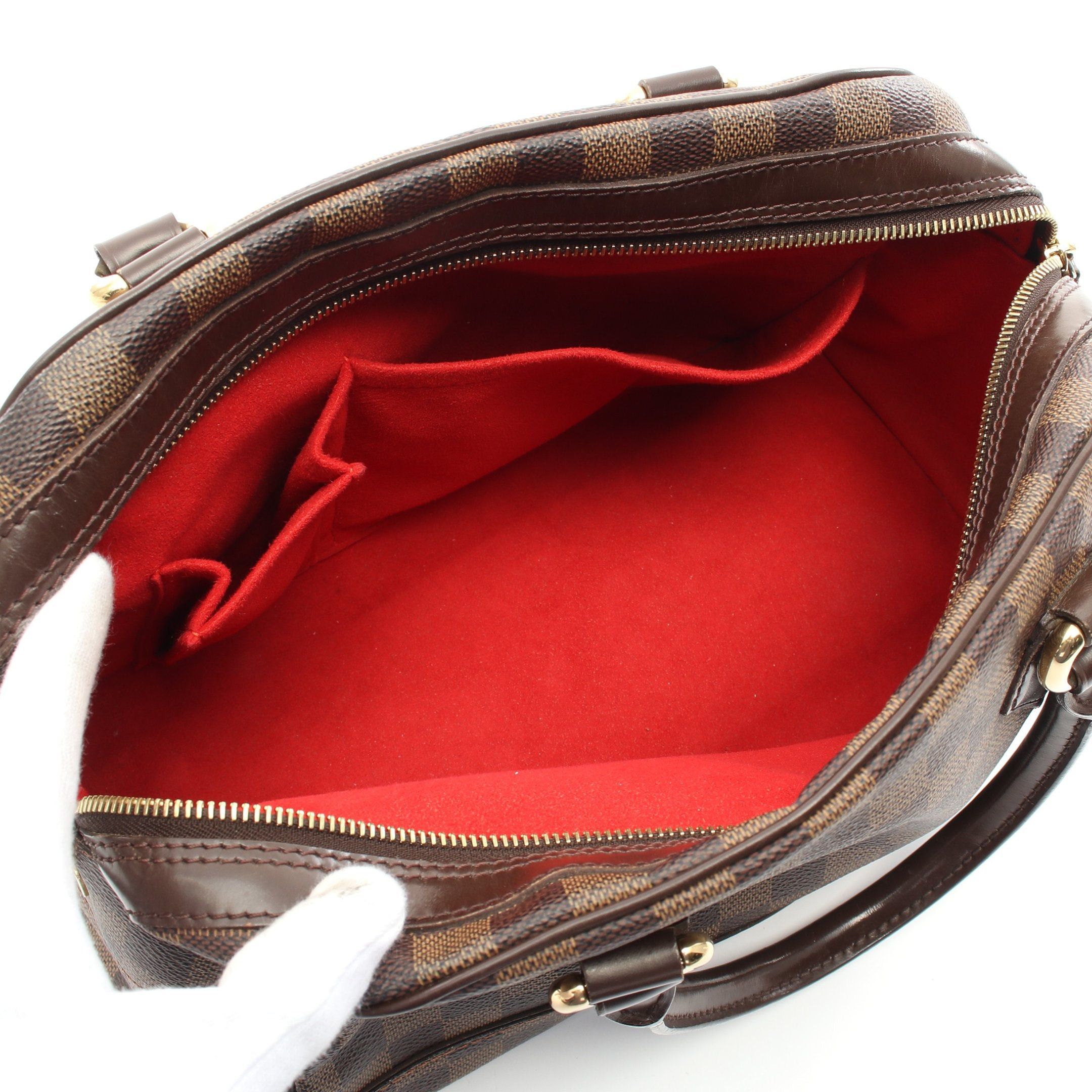 Louis Vuitton Louis Vuitton Duomo Damier Ebene Handbag Leather Brown Size ONE SIZE - 3 Thumbnail
