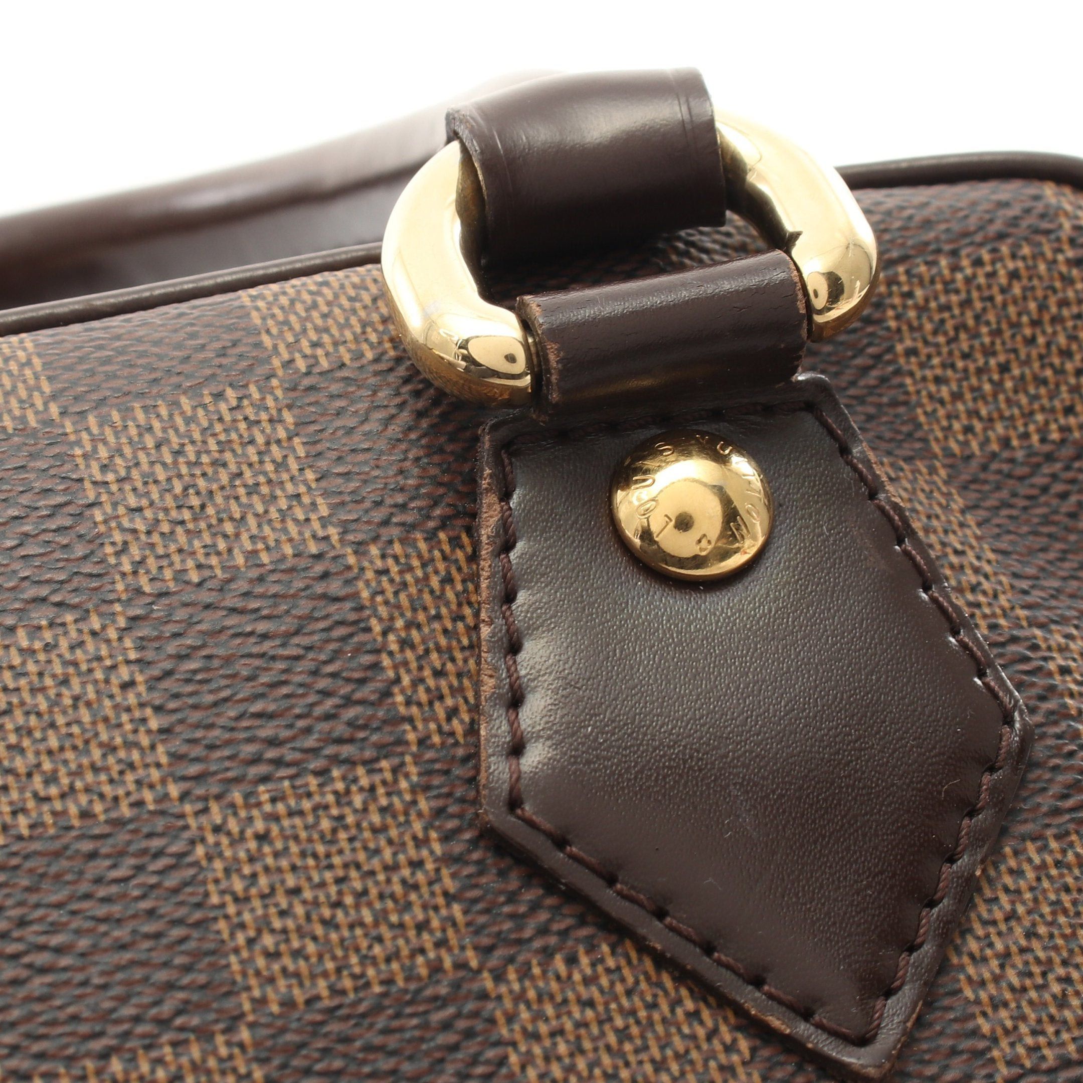 Louis Vuitton Louis Vuitton Duomo Damier Ebene Handbag Leather Brown Size ONE SIZE - 7 Thumbnail