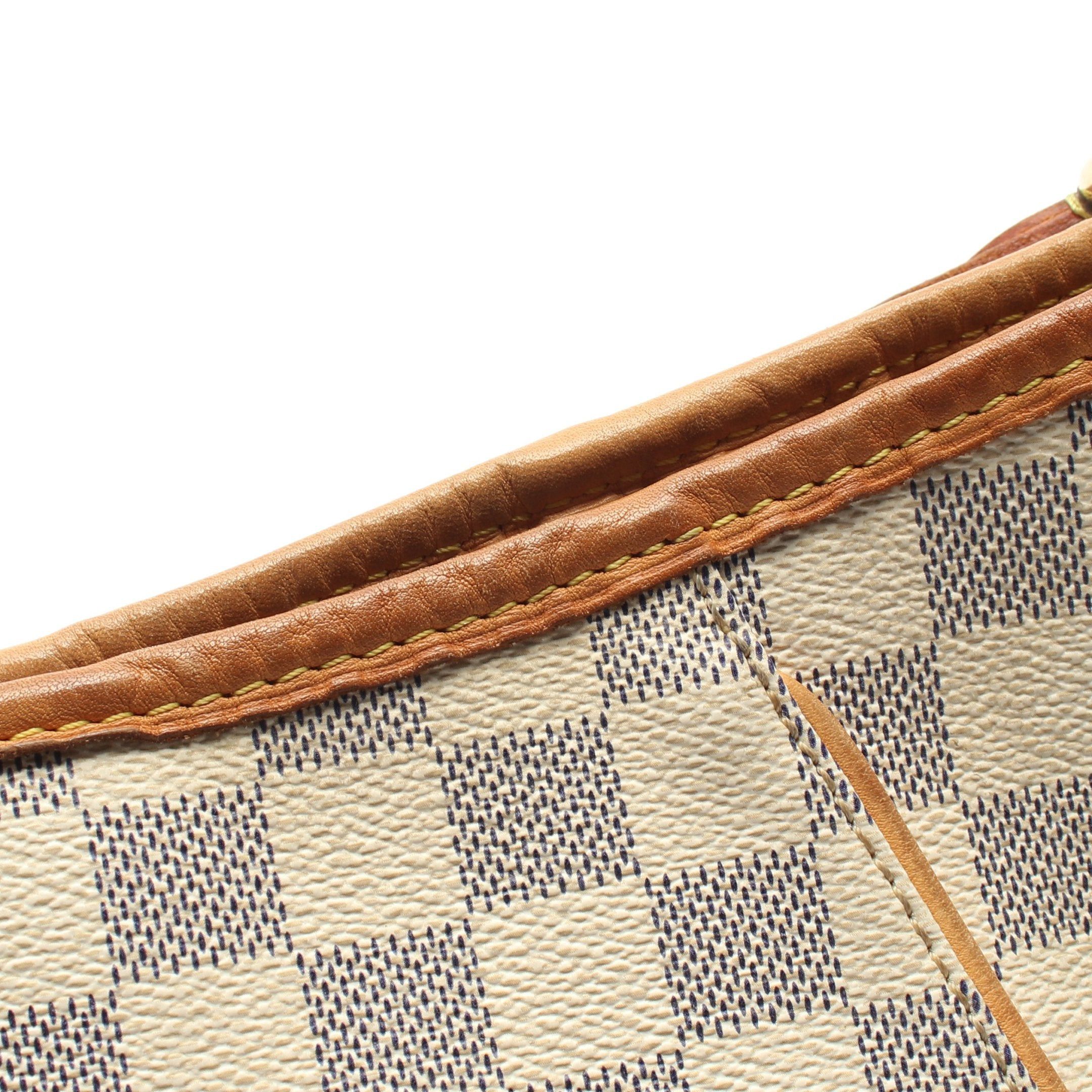 Louis Vuitton Louis Vuitton Galliera Gm Damier Azur One Shoulder Bag Leather White Size ONE SIZE - 11 Thumbnail