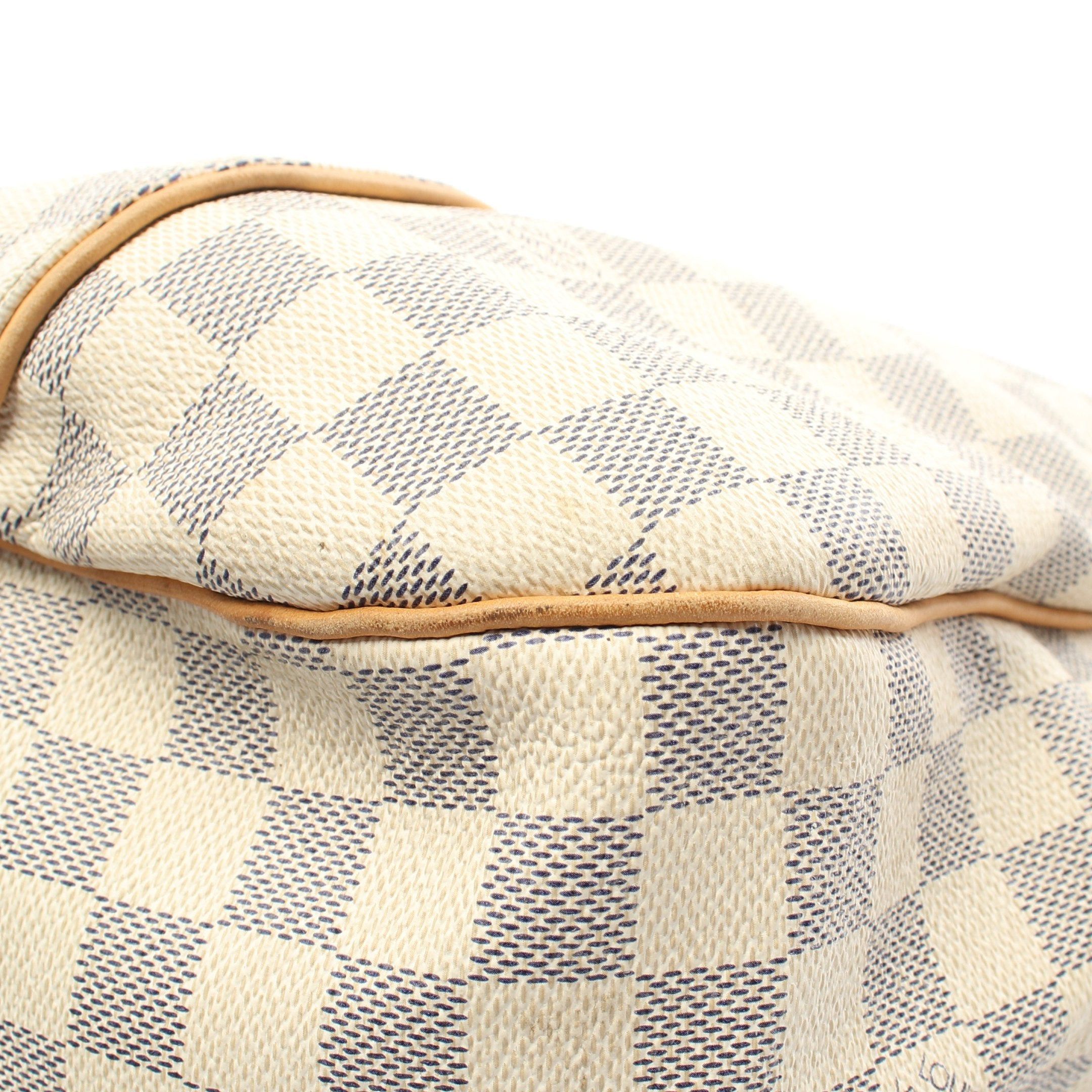 Louis Vuitton Louis Vuitton Galliera Gm Damier Azur One Shoulder Bag Leather White Size ONE SIZE - 10 Thumbnail