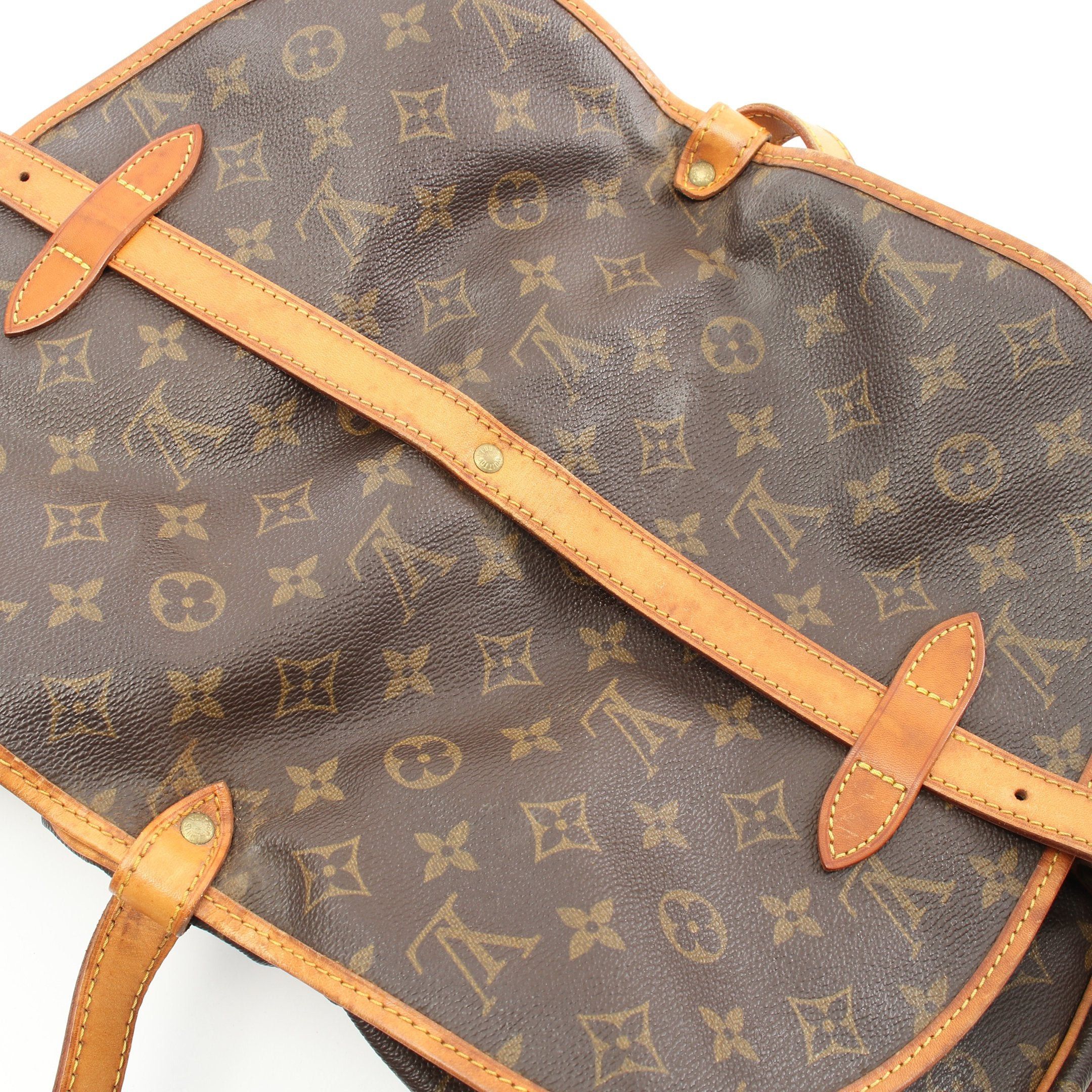 Louis Vuitton Louis Vuitton Saumur 30 Monogram Shoulder Bag Leather Brown Size ONE SIZE - 8 Thumbnail