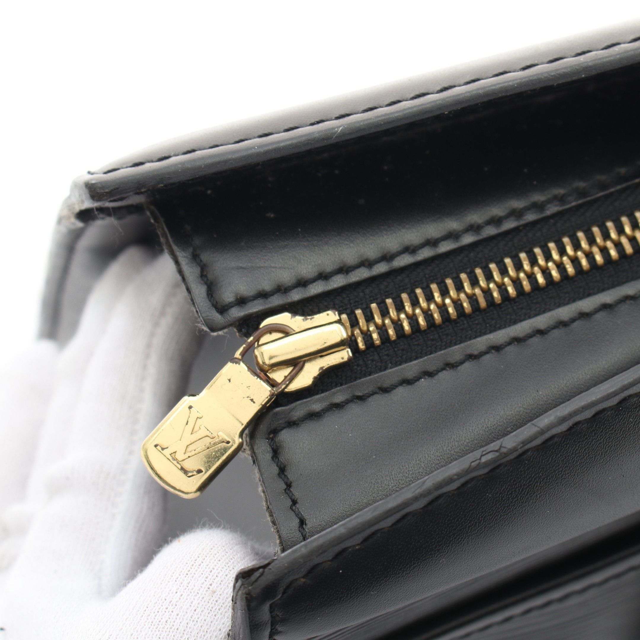 Louis Vuitton Louis Vuitton Riviera Epi Noir Handbag Leather Black Size ONE SIZE - 8 Thumbnail