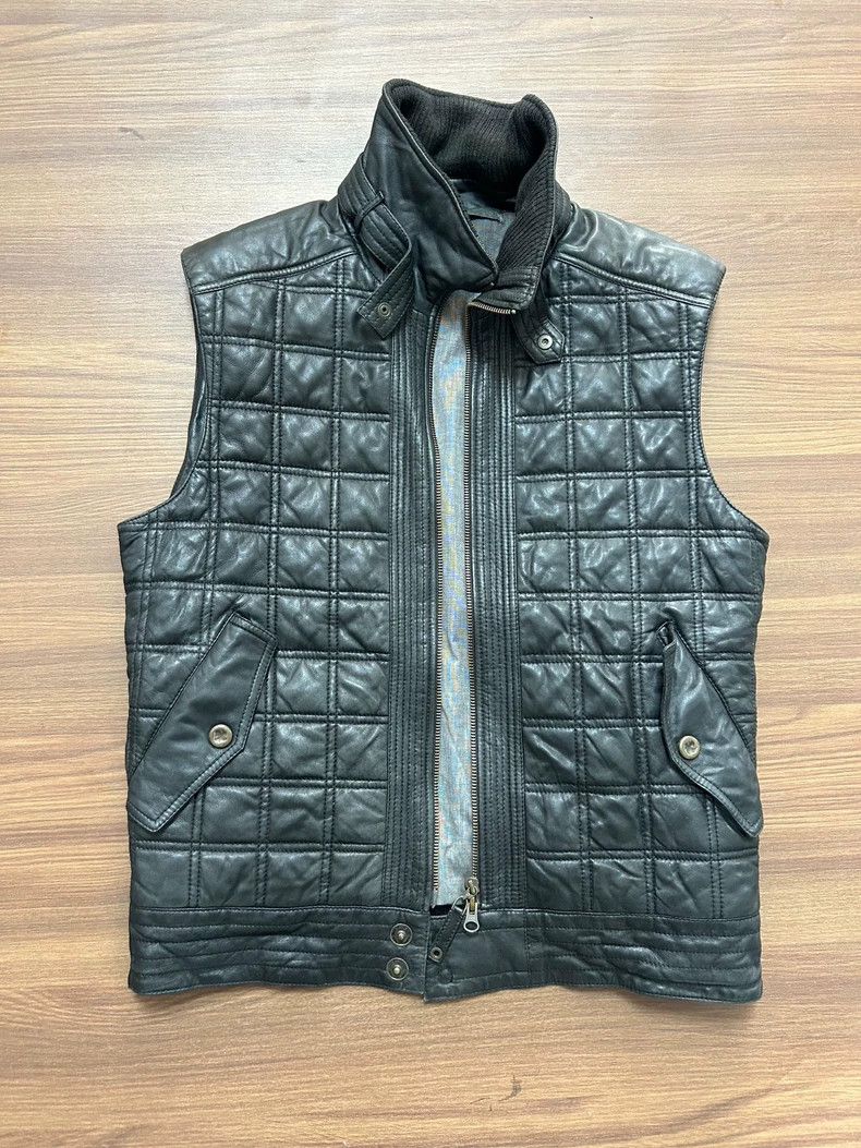 Roberto Cavalli Roberto Cavalli Class Quilted Leather Jacket Size US L / EU 52-54 / 3 - 3 Thumbnail