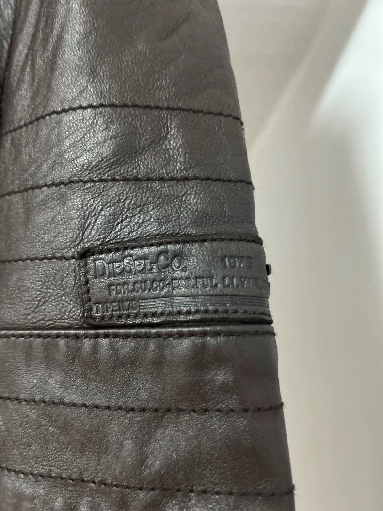 Diesel Brown Diesel Leather Motorcycle Jacket Size US XL / EU 56 / 4 - 4 Thumbnail