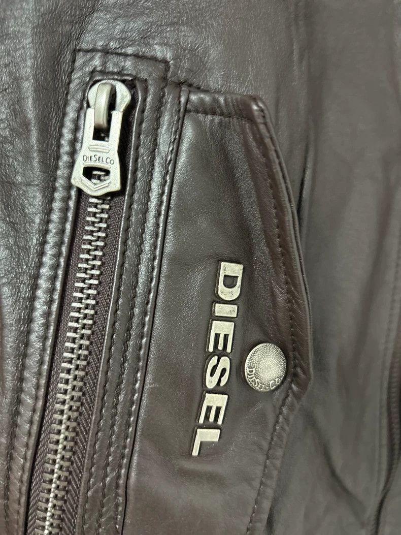 Diesel Brown Diesel Leather Motorcycle Jacket Size US XL / EU 56 / 4 - 3 Thumbnail