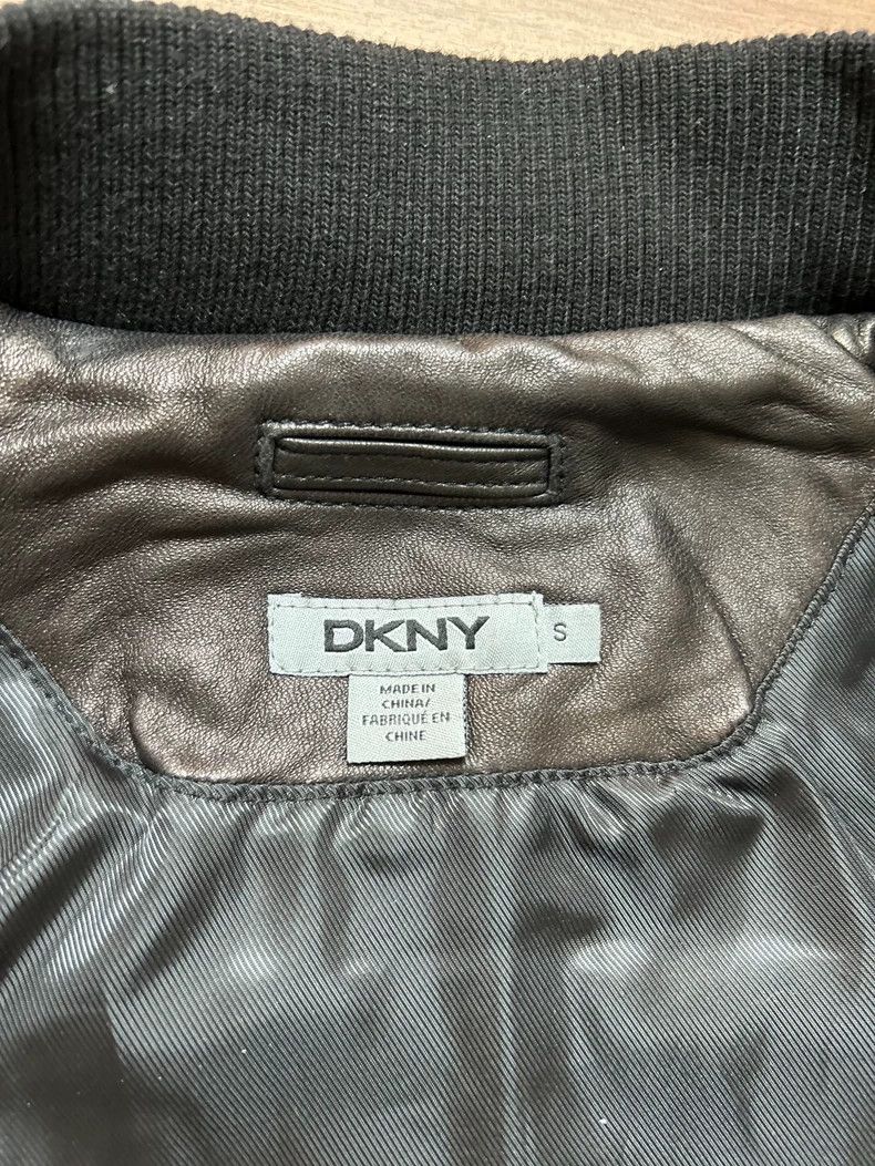 DKNY DKNY Men's Leather Jacket in Black Size US L / EU 52-54 / 3 - 3 Thumbnail