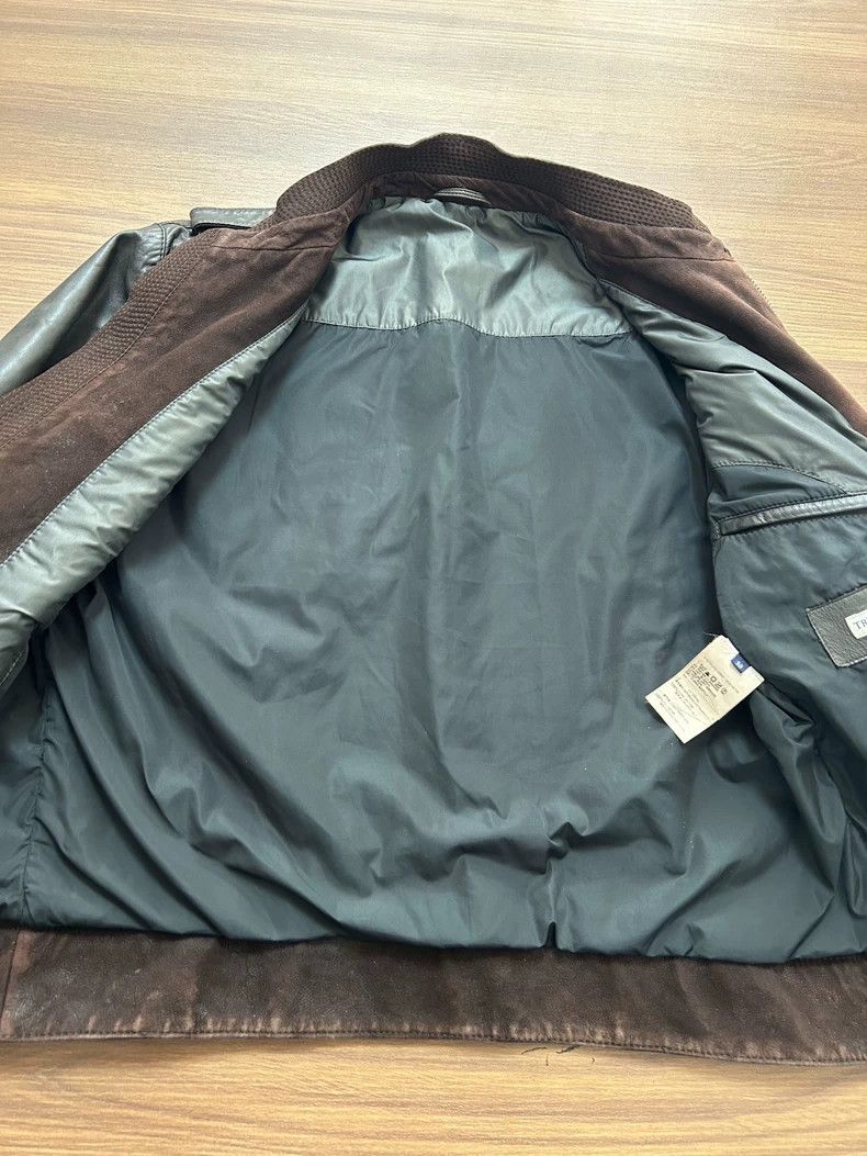 Ermenegildo Zegna Trussardi Leather Jacket for Men Size US L / EU 52-54 / 3 - 3 Thumbnail