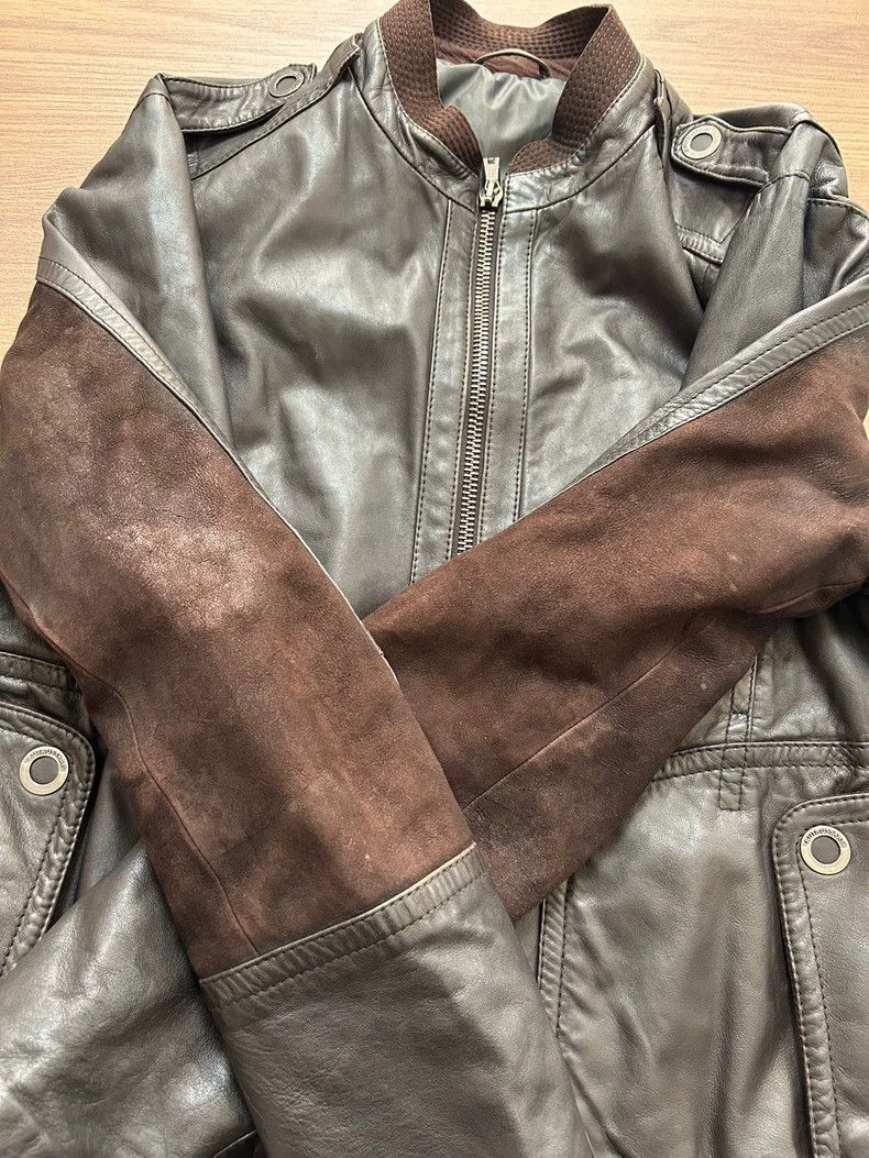 Ermenegildo Zegna Trussardi Leather Jacket for Men Size US L / EU 52-54 / 3 - 7 Thumbnail