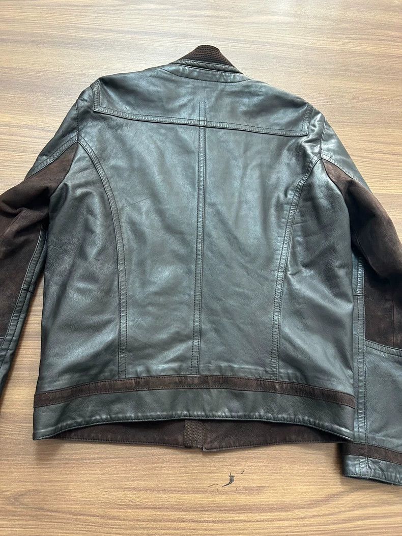 Ermenegildo Zegna Trussardi Leather Jacket for Men Size US L / EU 52-54 / 3 - 2 Thumbnail