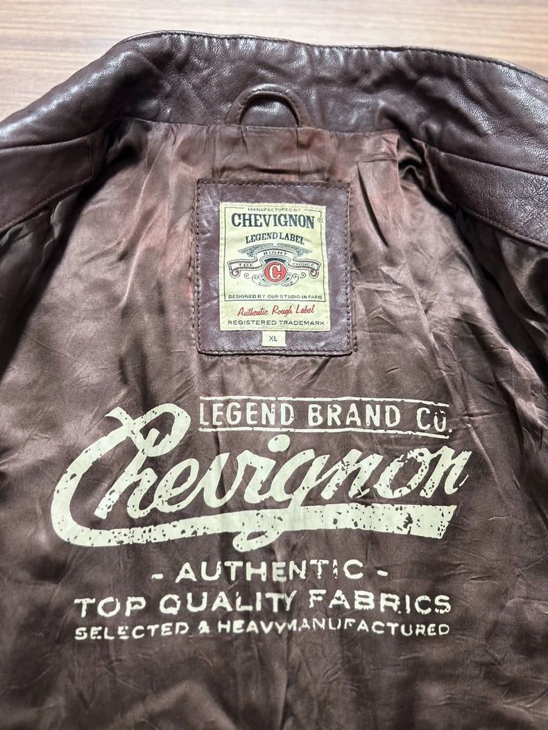 Schott Chevignon Classic Men's Leather Jacket Size US XL / EU 56 / 4 - 4 Thumbnail