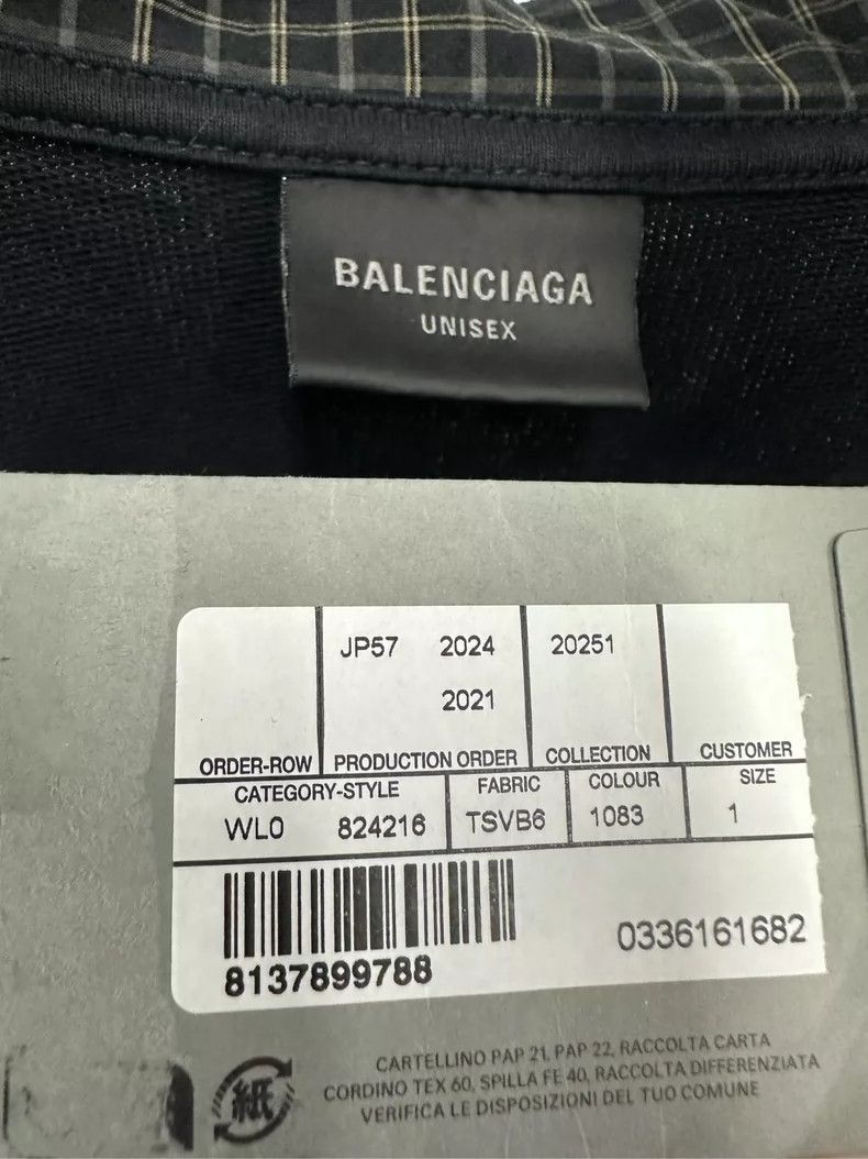 Balenciaga Balenciaga Long Sleeve Polo Shirt in Black Size US S / EU 44-46 / 1 - 5 Thumbnail