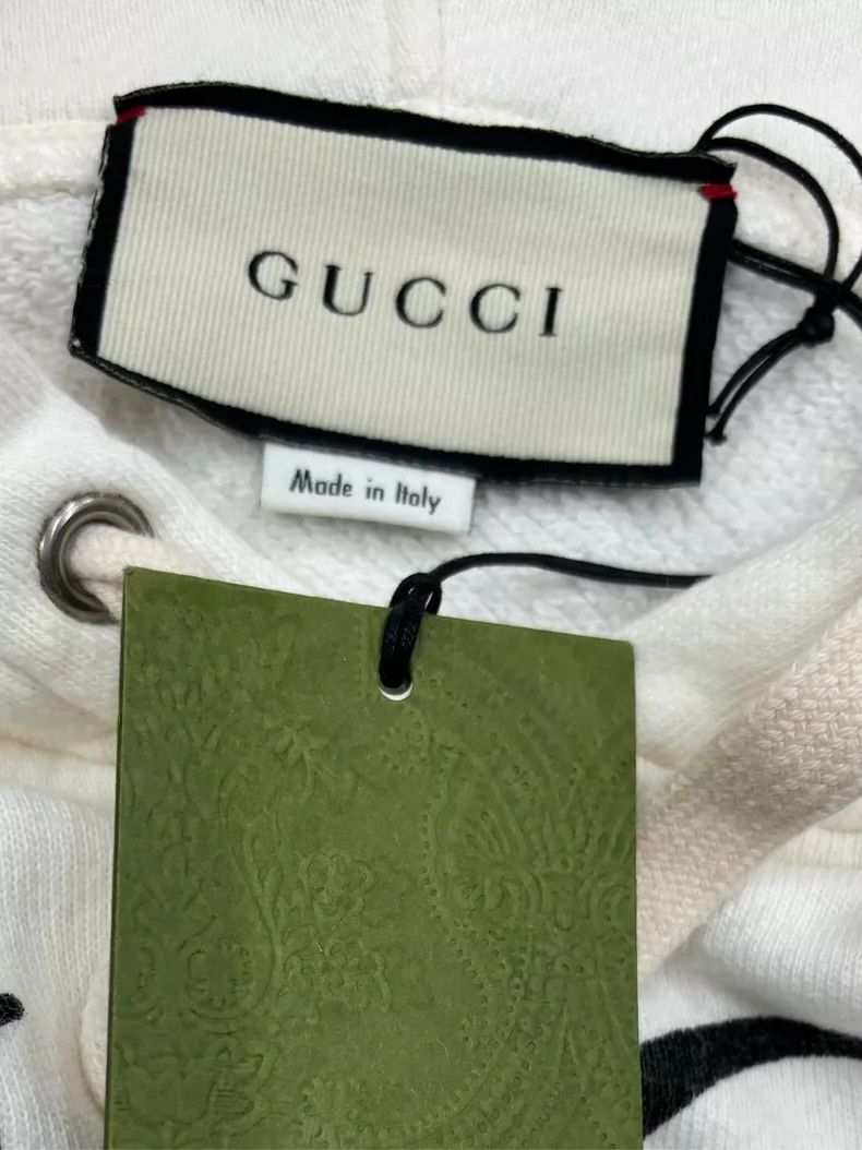 Gucci GUCCI Logo Print Hooded Sweatshirt for Men Size US XS / EU 42 / 0 - 6 Thumbnail