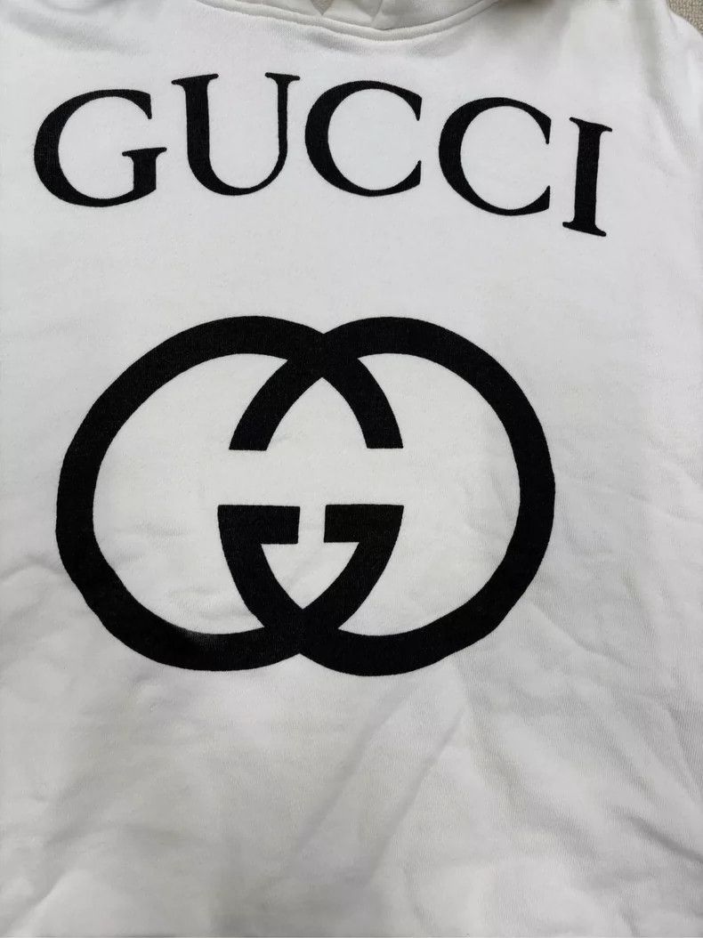 Gucci GUCCI Logo Print Hooded Sweatshirt for Men Size US XS / EU 42 / 0 - 3 Thumbnail