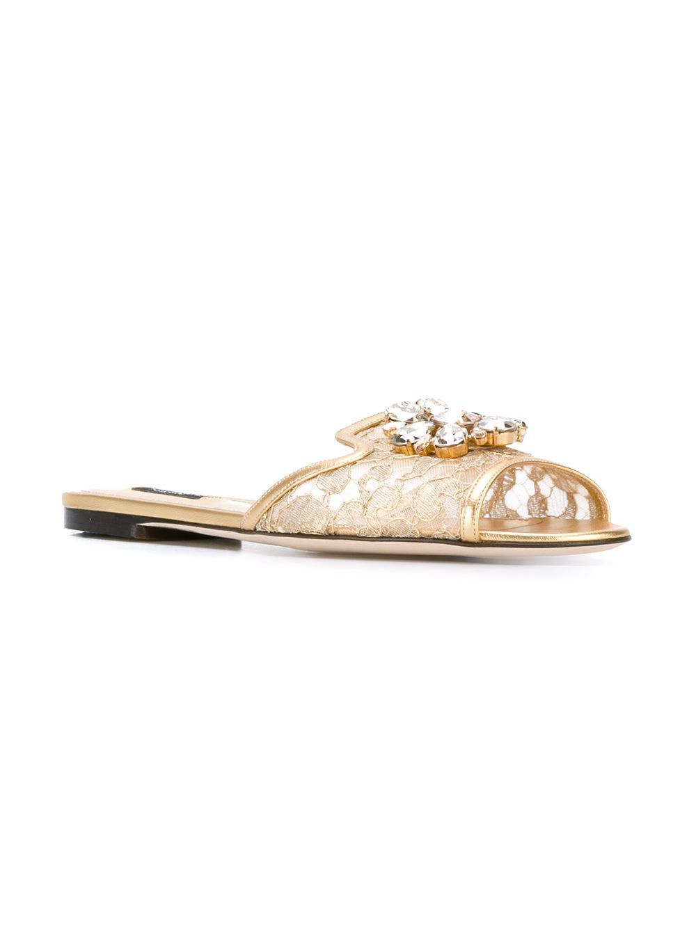 Dolce & Gabbana RAINBOW FLAT LACE SANDALS Size US 6 / IT 36 - 2 Thumbnail