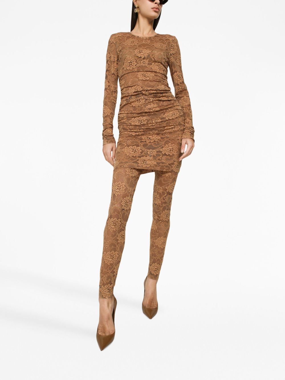 Dolce & Gabbana FLORAL LACE DRESS Size M / US 6-8 / IT 42-44 - 3 Thumbnail