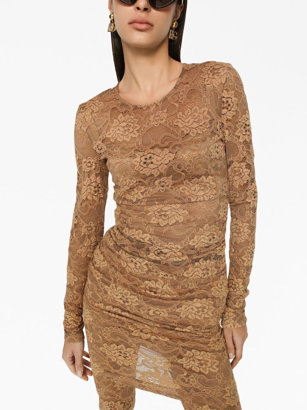 Dolce & Gabbana FLORAL LACE DRESS Size M / US 6-8 / IT 42-44 - 5 Thumbnail