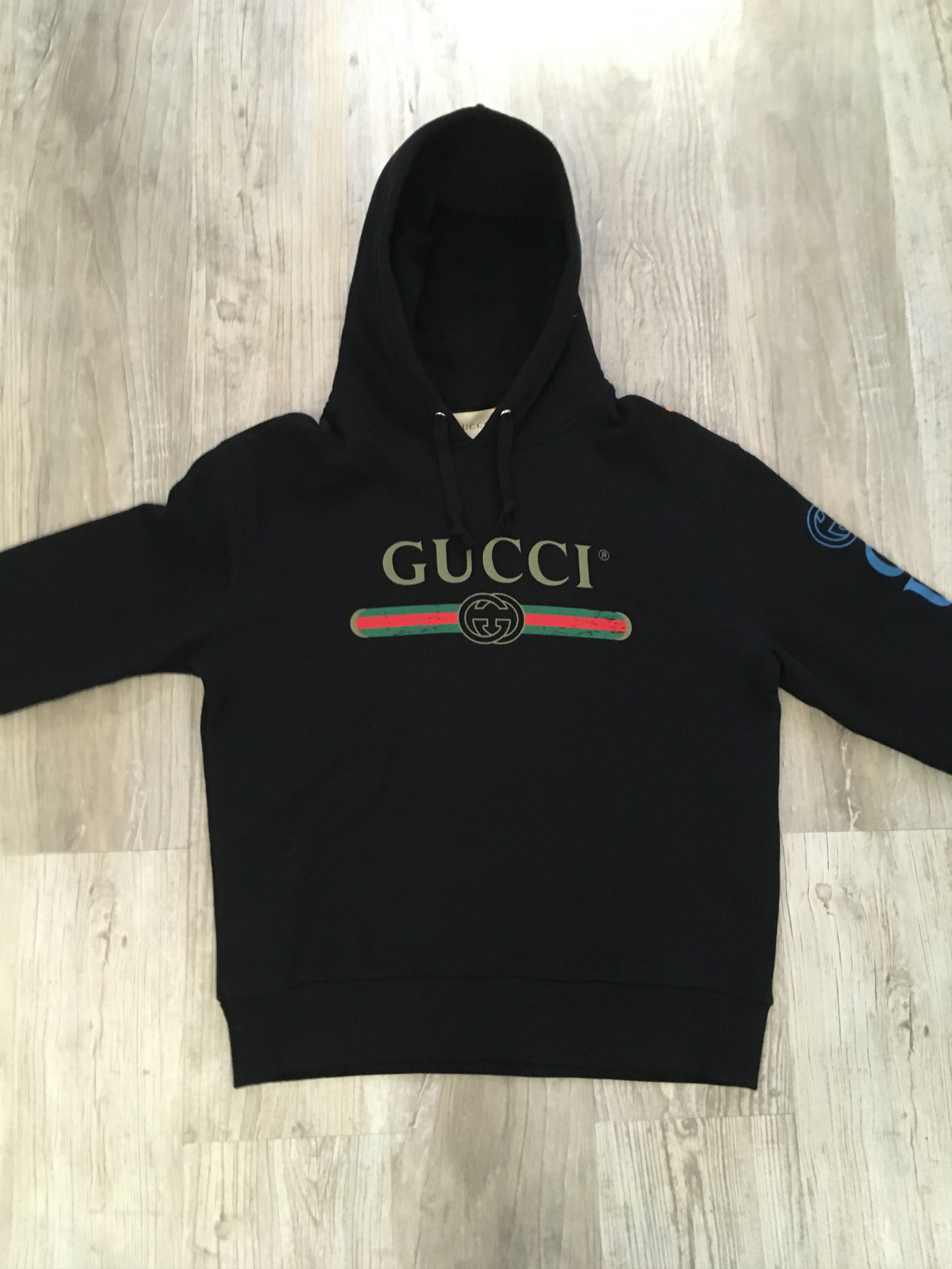 Gucci gucci dragon hoodie black | Grailed