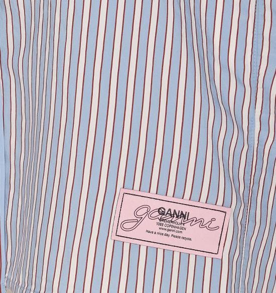 Ganni GANNI Women Shirts W0312 326 Blue Size XS / US 0-2 / IT 36-38 - 3 Thumbnail