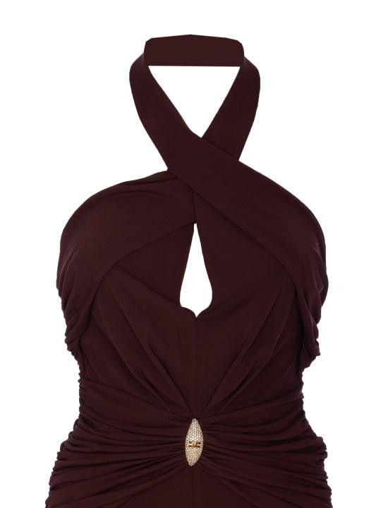 Elisabetta Franchi ELISABETTA FRANCHI Women Mid Skirts AB71952E2 644 Brown Size M / US 6-8 / IT 42-44 - 4 Thumbnail