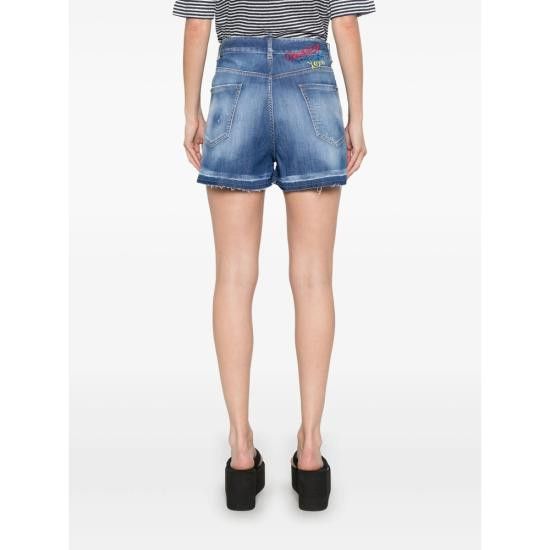 Dsquared2 DSQUARED2 Women Shorts & Burmudas S30341 S73MU0237 470 BLUE Size 26" / US 2 / IT 38 - 4 Thumbnail