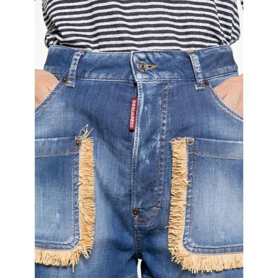 Dsquared2 DSQUARED2 Women Shorts & Burmudas S30341 S73MU0237 470 BLUE Size 26" / US 2 / IT 38 - 3 Thumbnail