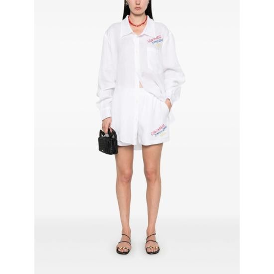 Dsquared2 DSQUARED2 Women Shorts & Burmudas D35294 S73MU0236 100 WHITE Size 25" / US 0 / IT 36 - 2 Thumbnail