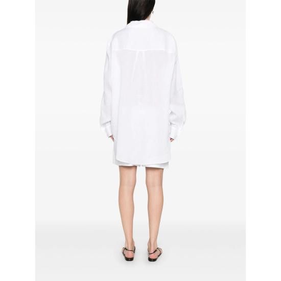 Dsquared2 DSQUARED2 Women Shirts D35294 S73DL0277 100 WHITE Size XS / US 0-2 / IT 36-38 - 4 Thumbnail