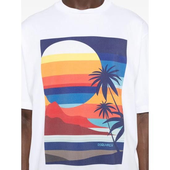 Dsquared2 DSQUARED2 Men T-Shirts D20020 S78GD0099 100 WHITE Size US M / EU 48-50 / 2 - 3 Thumbnail