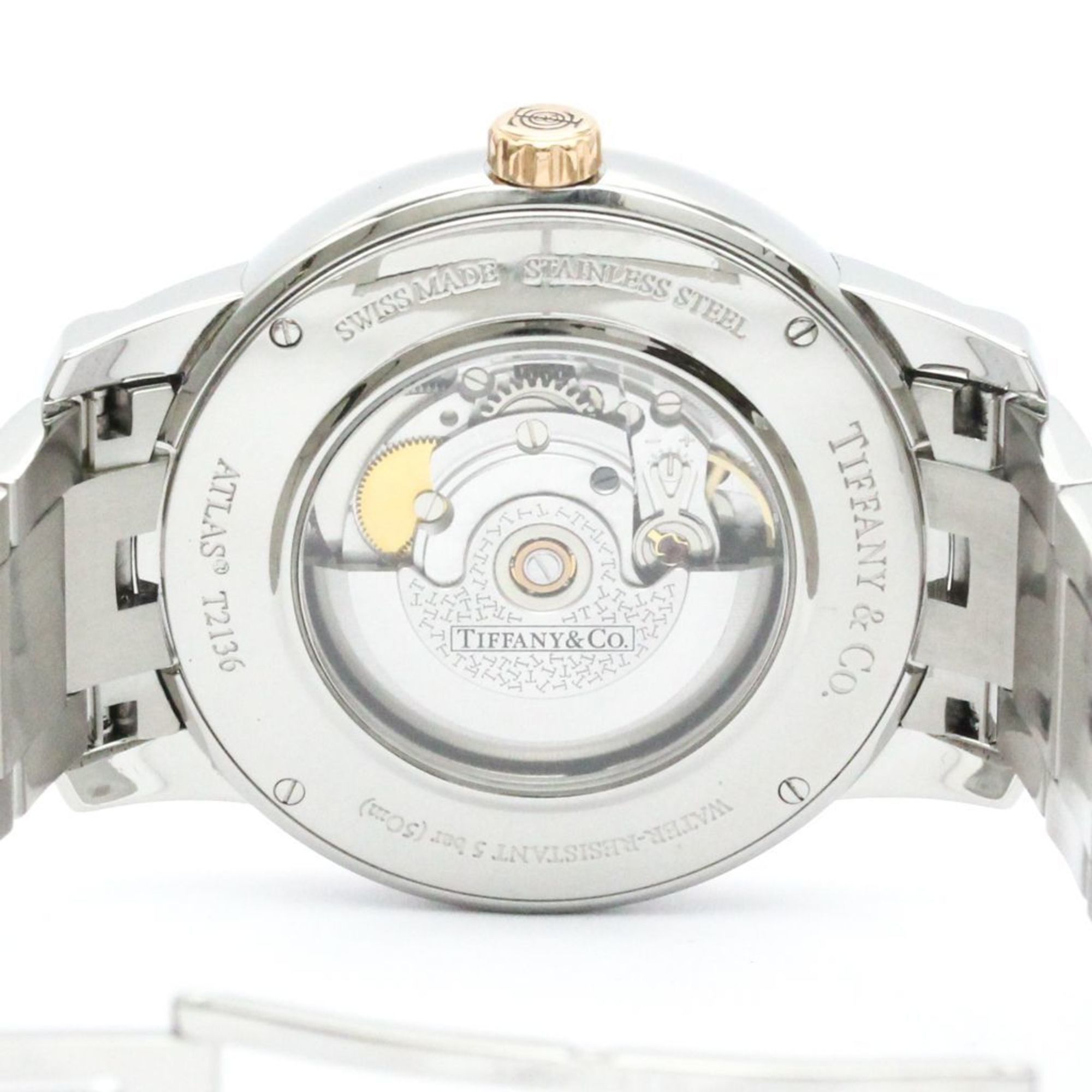 TIFFANY Atlas Dome Pink Gold Plated Steel Mens Watch Z1810.68.13A21A00A