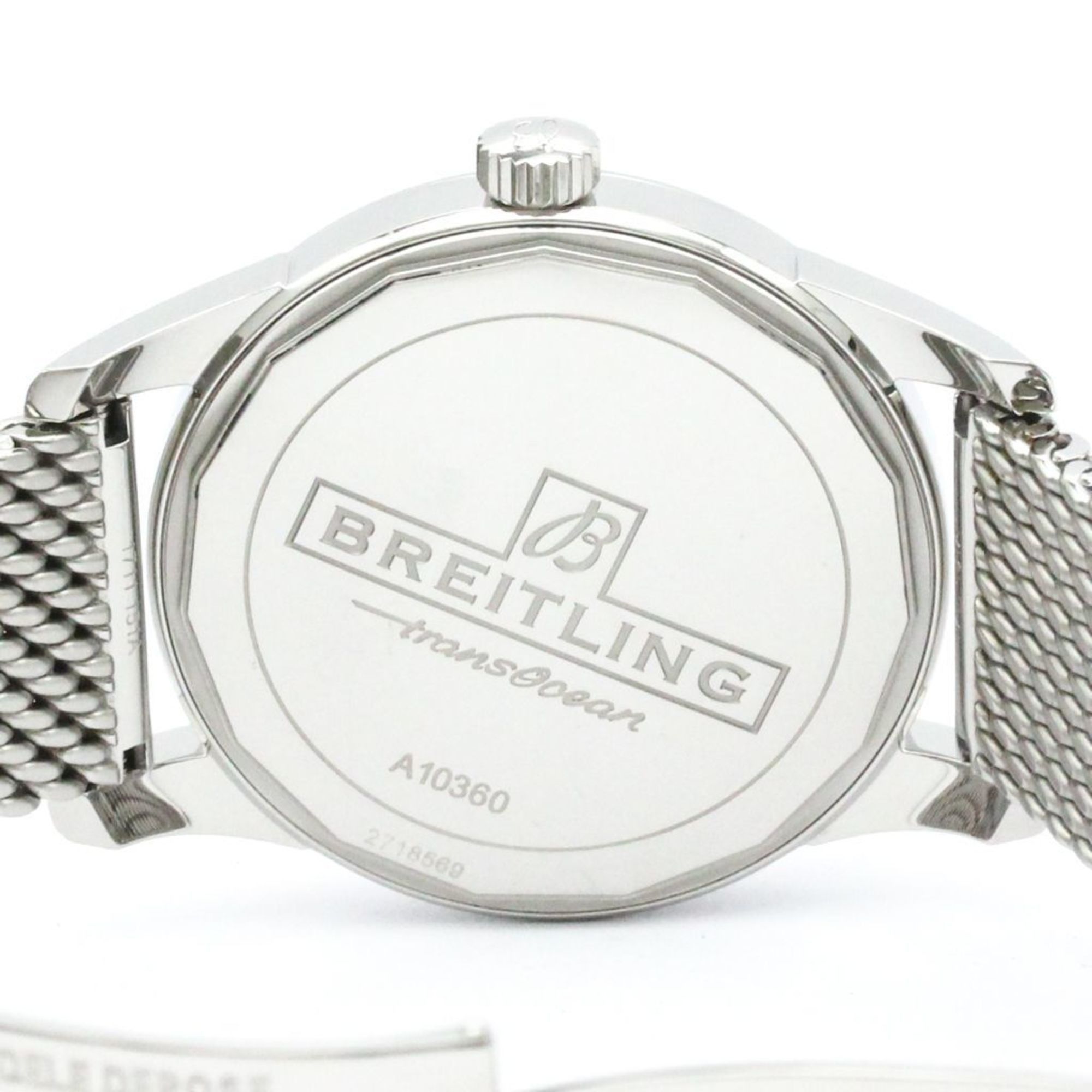 Breitling Polished BREITLING Transocean Steel Automatic Mens Watch A10360 BF575210 Size ONE SIZE - 6 Thumbnail