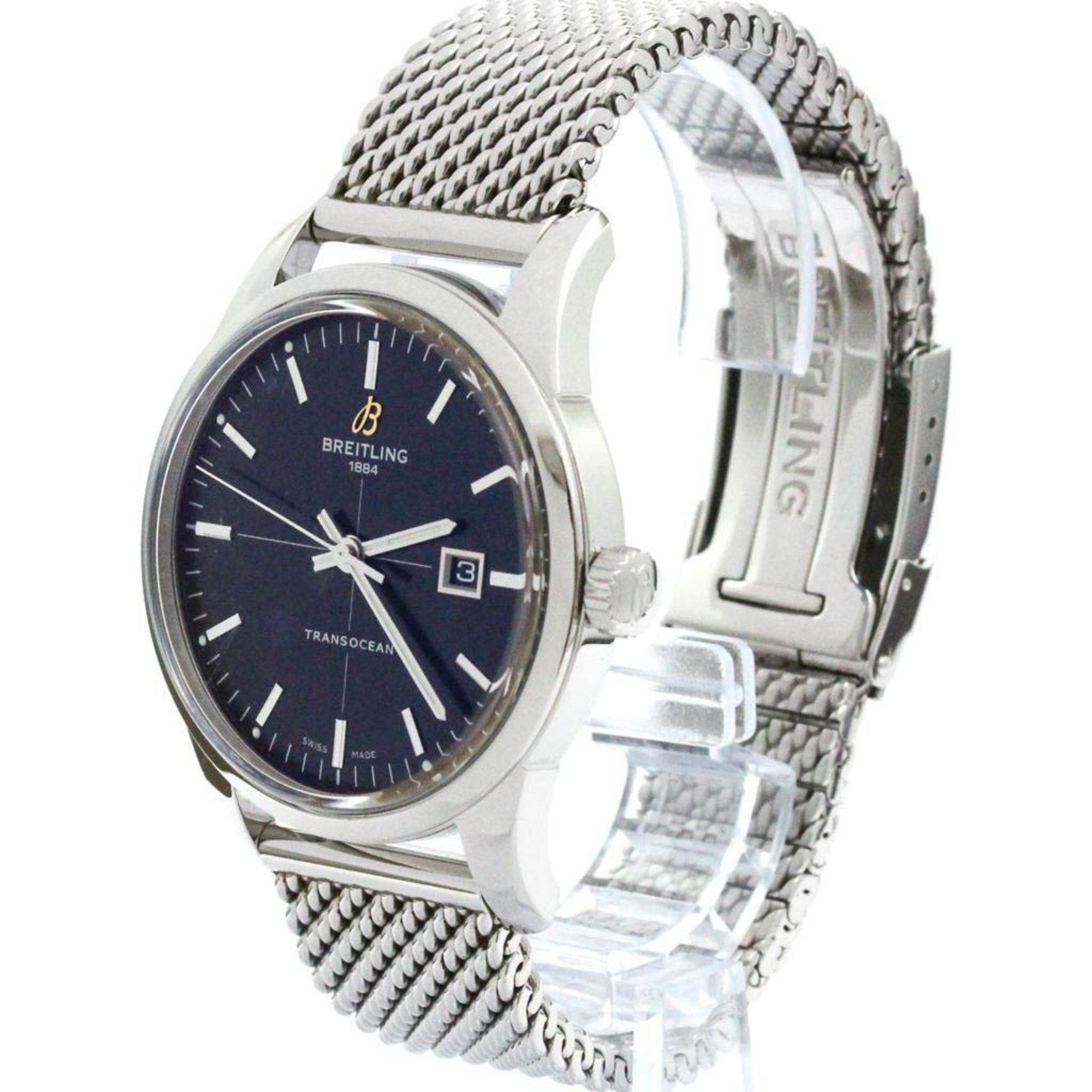 Breitling Polished BREITLING Transocean Steel Automatic Mens Watch A10360 BF575210 Size ONE SIZE - 2 Thumbnail