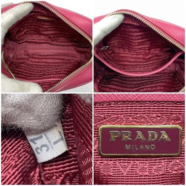 Prada PRADA Shoulder Bag Pink Leather Size ONE SIZE - 3 Thumbnail