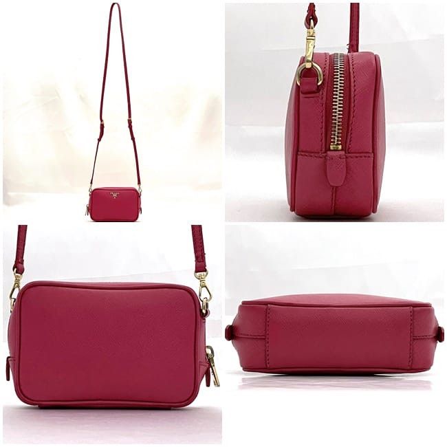 Prada PRADA Shoulder Bag Pink Leather Size ONE SIZE - 2 Thumbnail