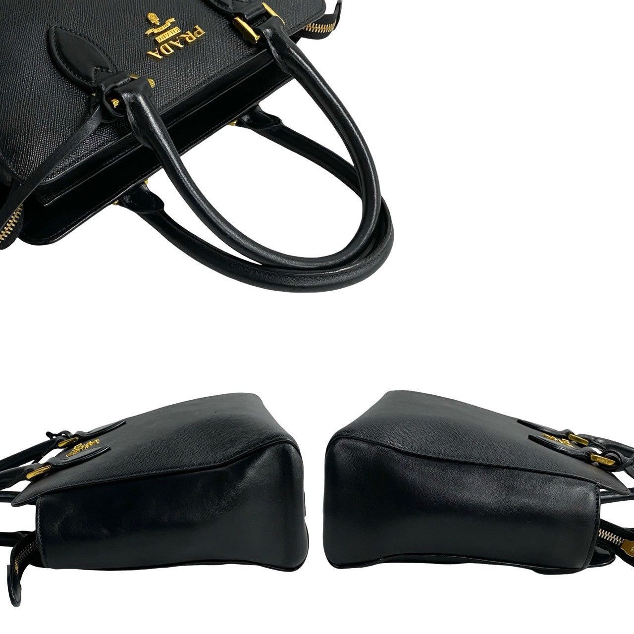 Prada Prada Shoulder Bag Black Leather Size ONE SIZE - 5 Thumbnail