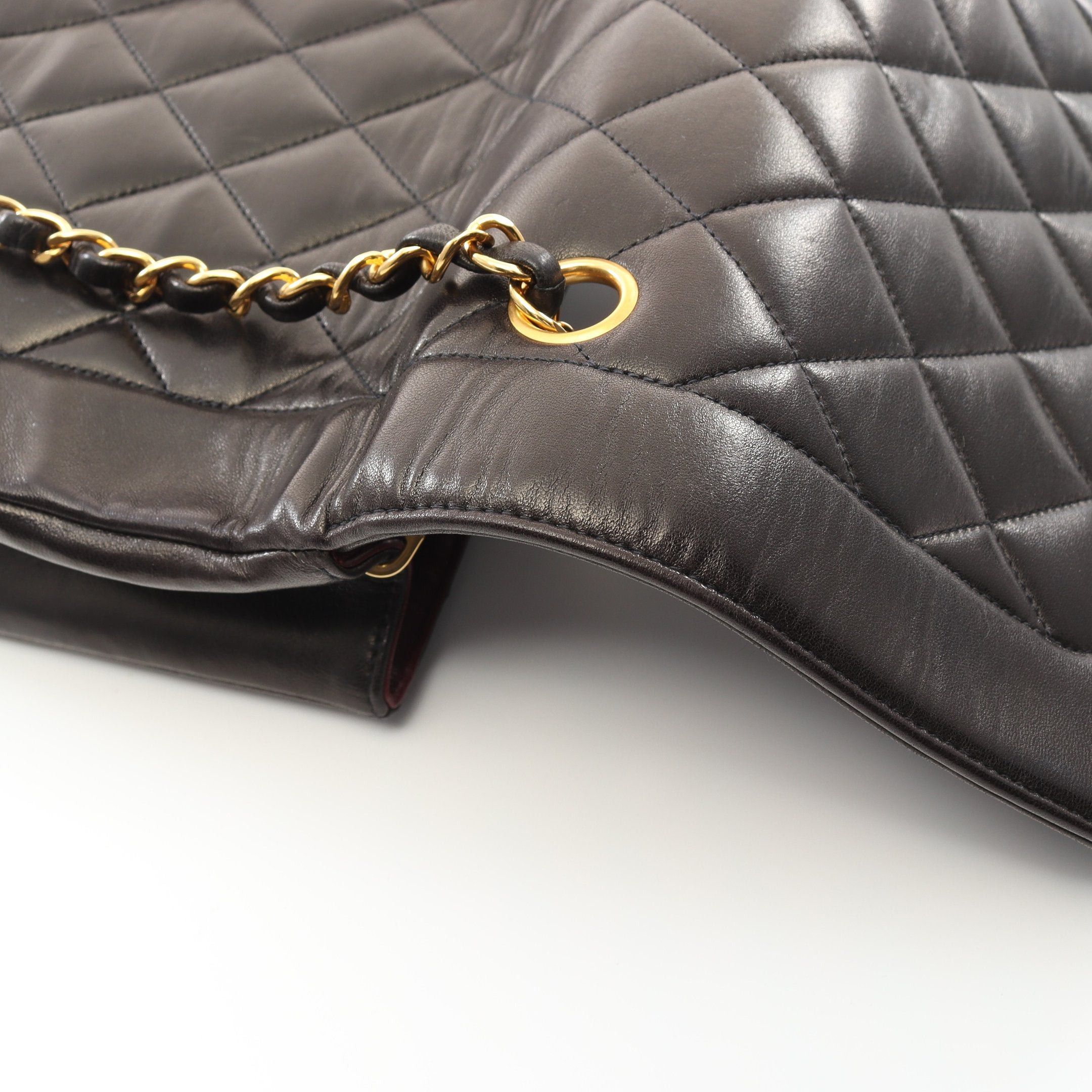 Chanel Chanel Matelasse Diana Flap Chain Shoulder Bag Lambskin Black Gold Hardware Size ONE SIZE - 8 Thumbnail