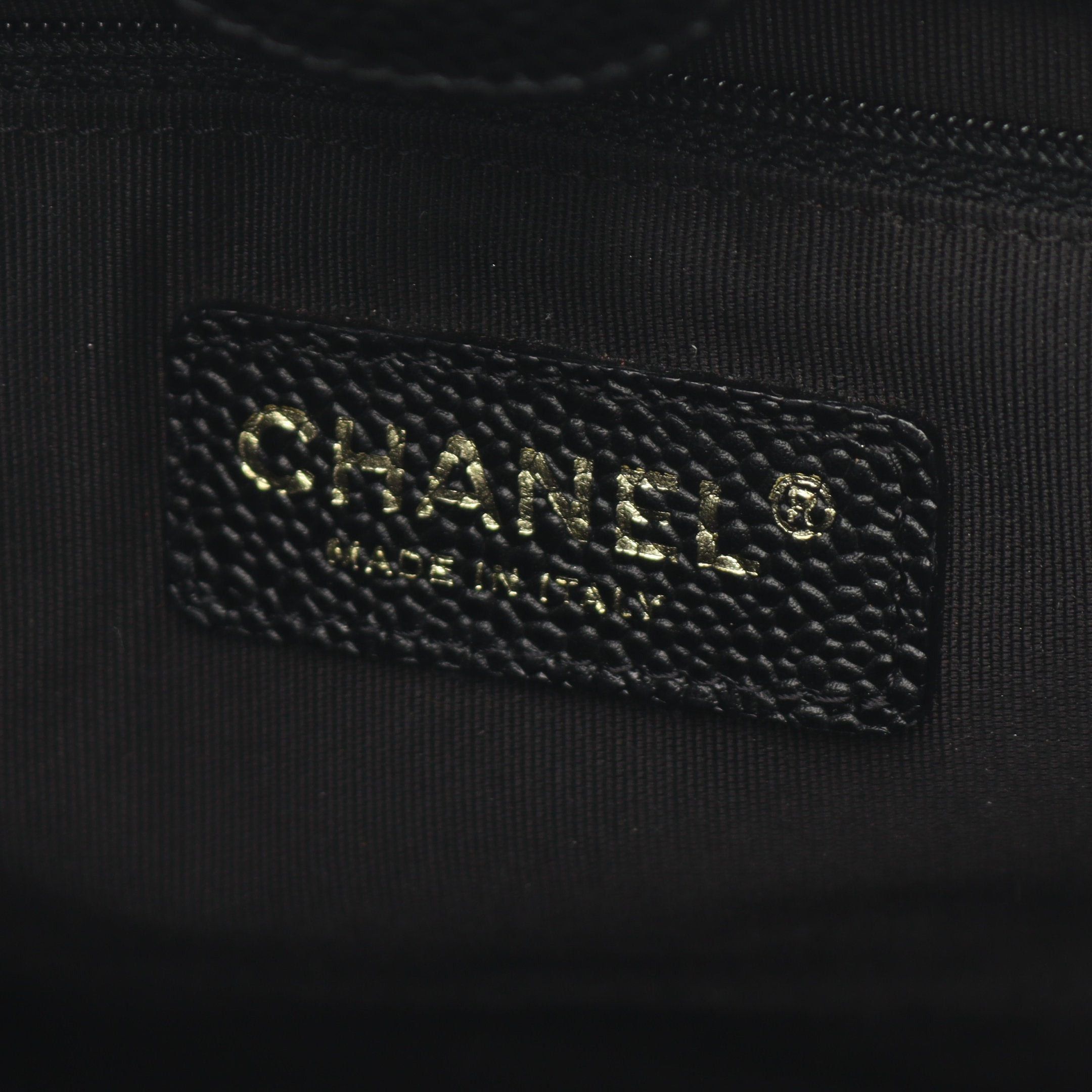 Chanel Chanel Matelasse Pst Chain Shoulder Bag Tote Caviar Skin Black Gold Hardware Size ONE SIZE - 4 Thumbnail