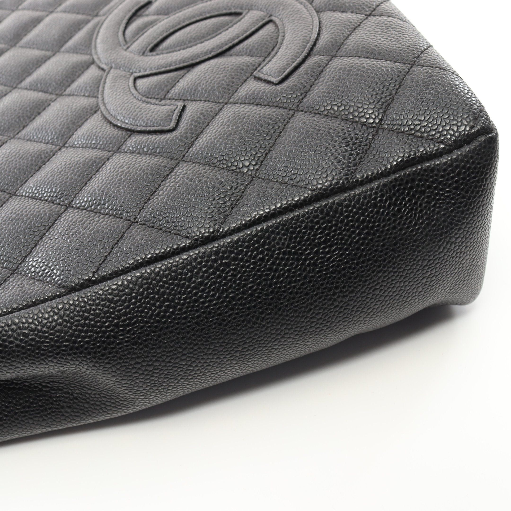 Chanel Chanel Matelasse Pst Chain Shoulder Bag Tote Caviar Skin Black Gold Hardware Size ONE SIZE - 11 Thumbnail