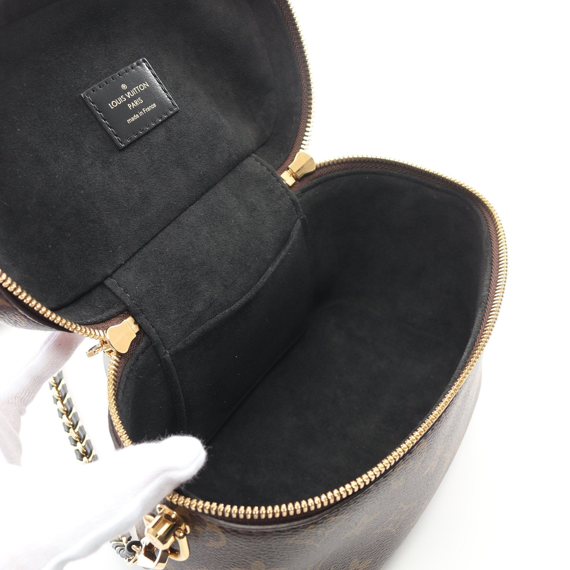 Louis Vuitton Louis Vuitton Vanity Nv Pm Monogram Reverse Handbag Bag Leather Brown Black Size ONE SIZE - 3 Thumbnail