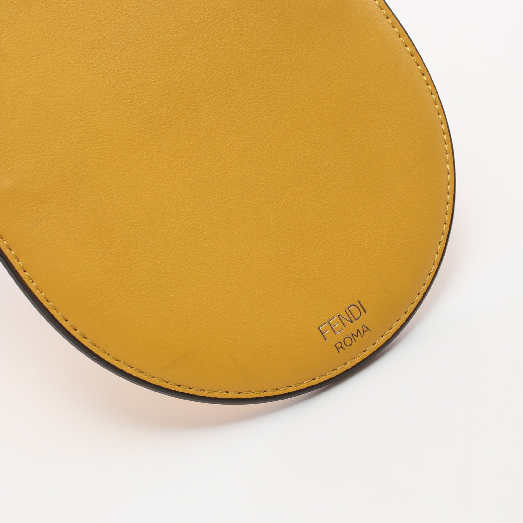 Fendi Fendi Phone Holder Shoulder Bag Leather Yellow Size ONE SIZE - 5 Thumbnail