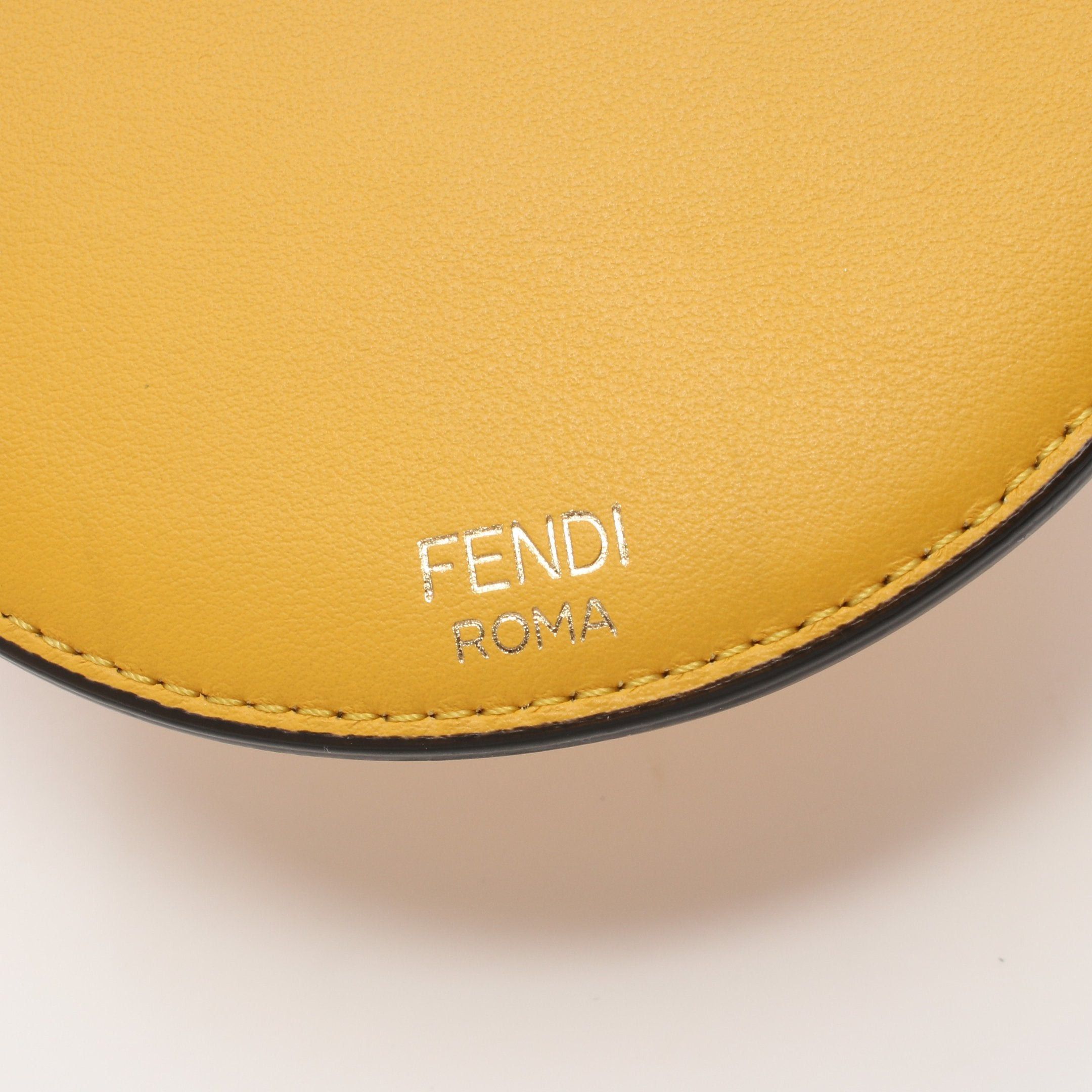 Fendi Fendi Phone Holder Shoulder Bag Leather Yellow Size ONE SIZE - 4 Thumbnail